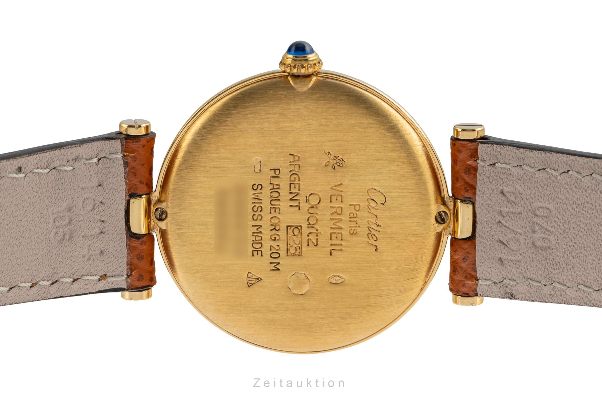 Cartier Vendome LC GM Vermeil 925 Silber "Trinity Dial" Medium Size Ref. 590003 [2503952]