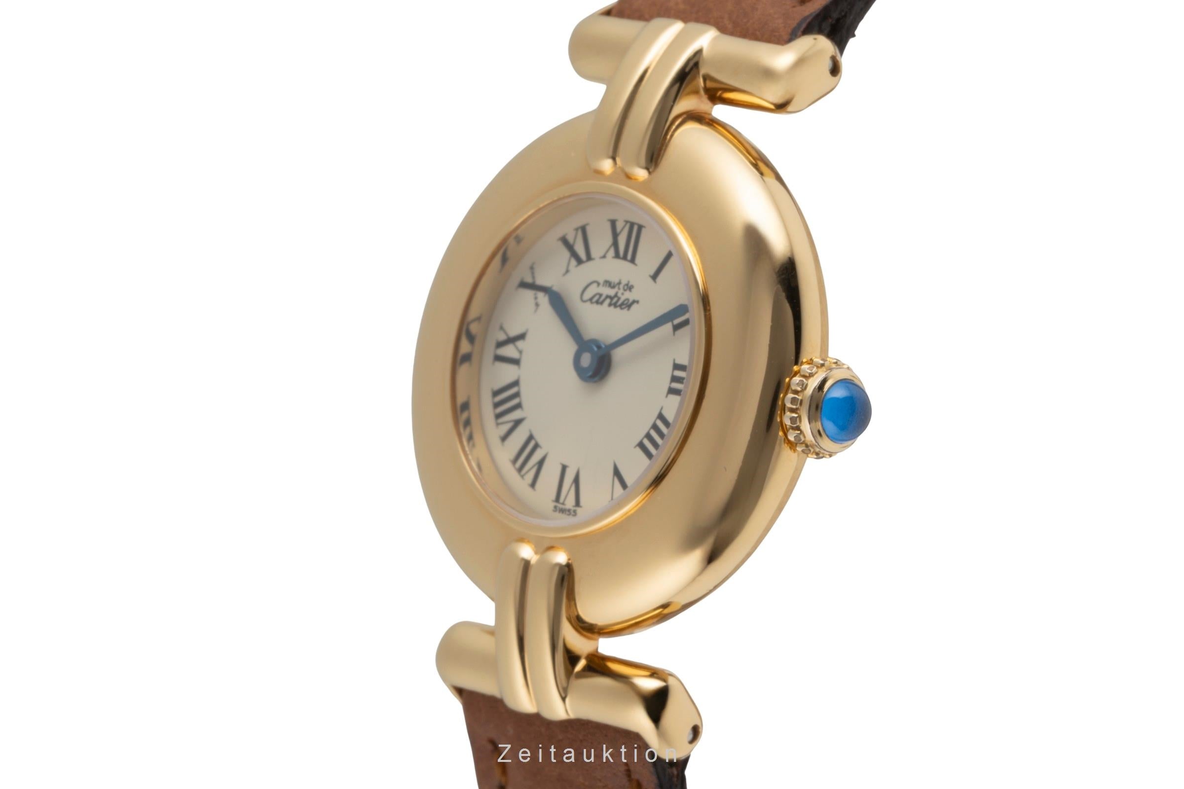 Cartier Colisee plata banada en oro cuarzo reloj para damas  590002  [2503954]