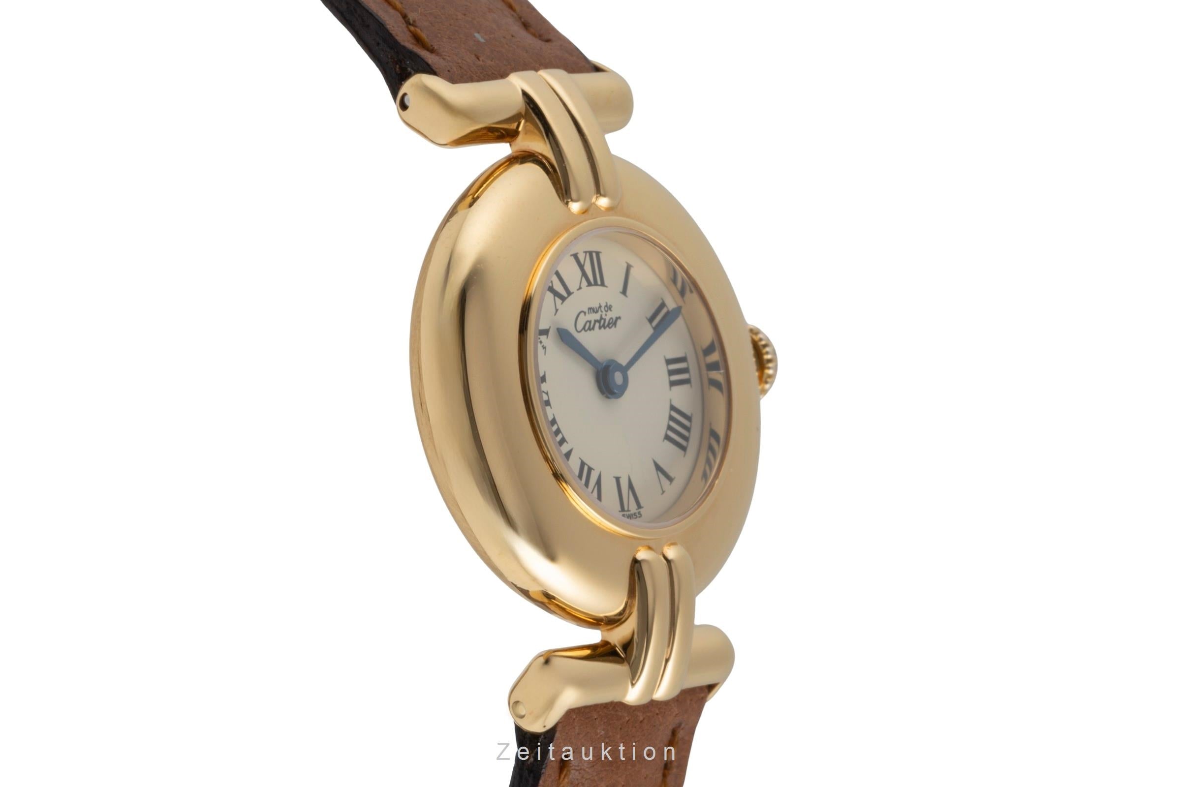 Cartier Colisee plata banada en oro cuarzo reloj para damas  590002  [2503954]