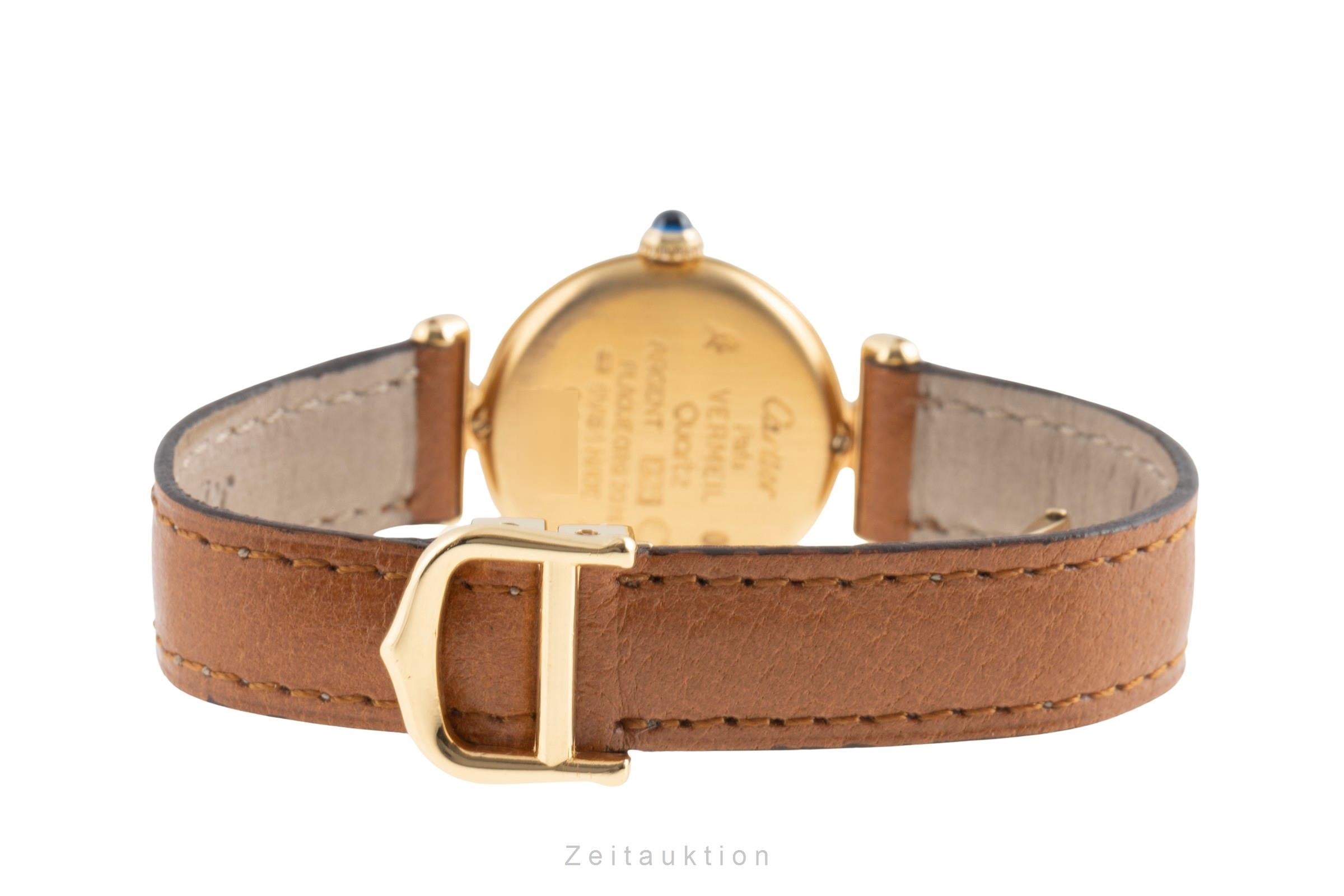 Cartier Colisee plata banada en oro cuarzo reloj para damas  590002  [2503954]