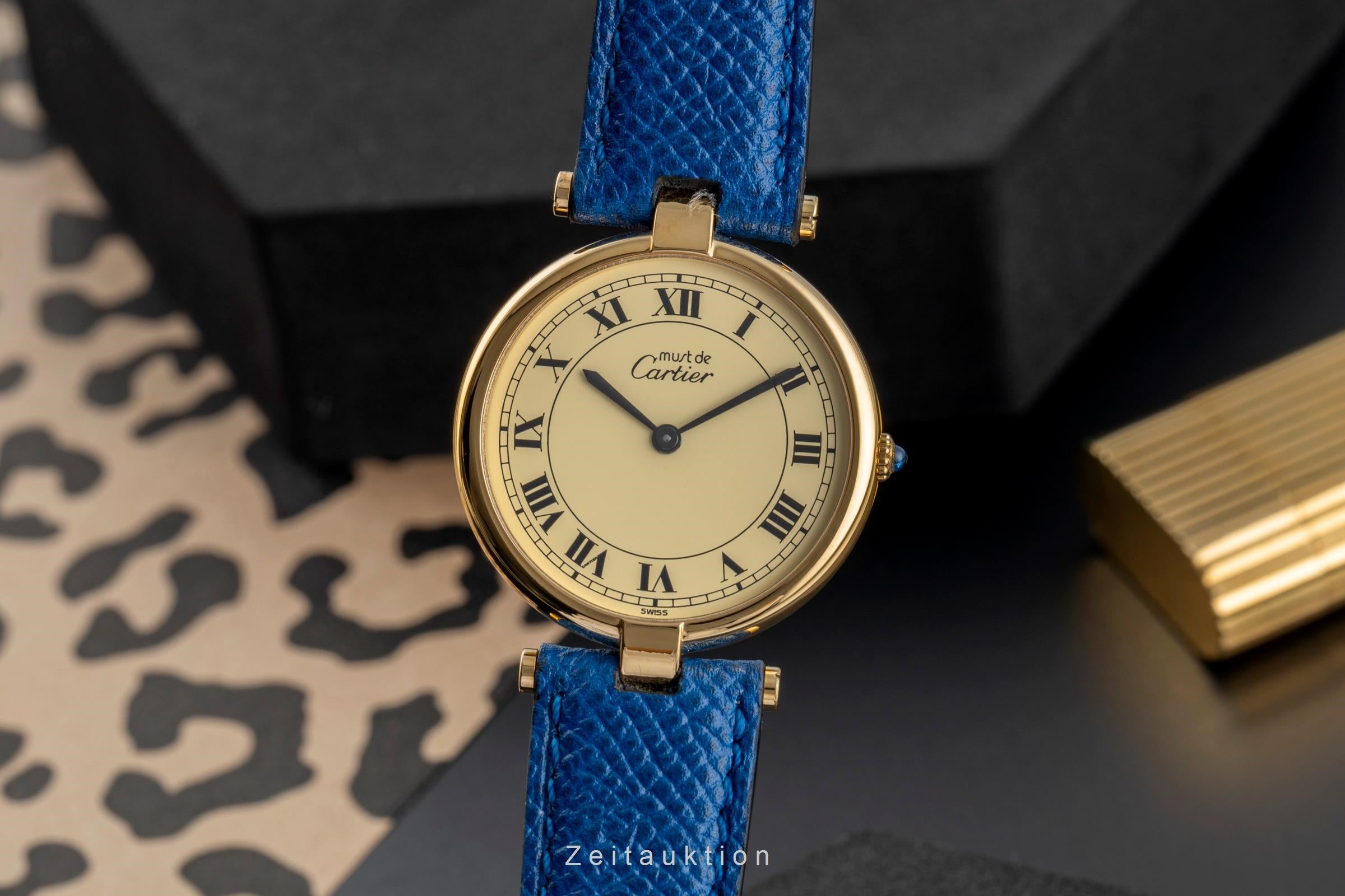 Cartier Vendome argent doré quartz unisexe 83978213  [2503955]