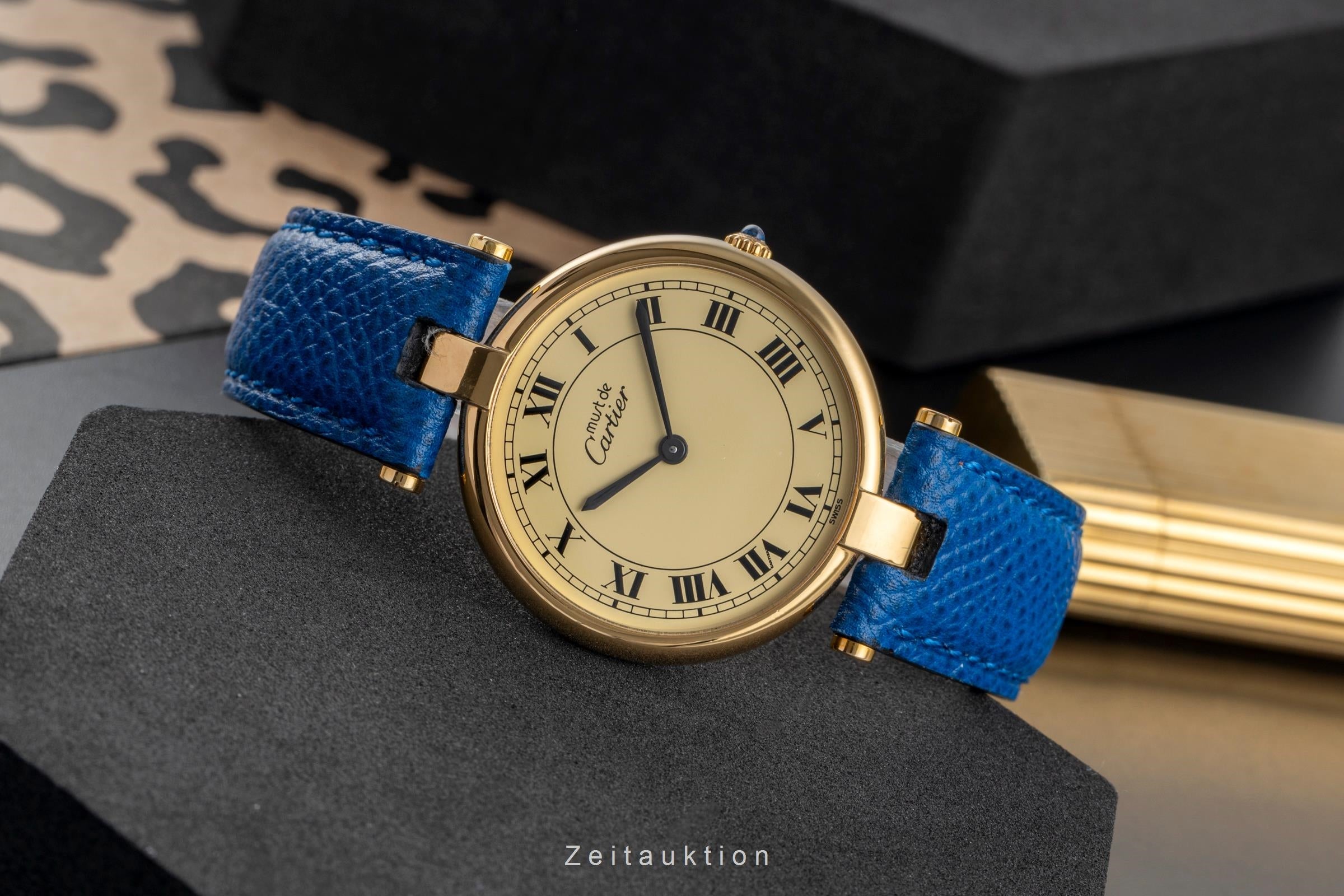 Cartier Vendome LC GM Vermeil 925 Silber "Ivory Dial" Medium Size Ref. 83978213 [2503955]