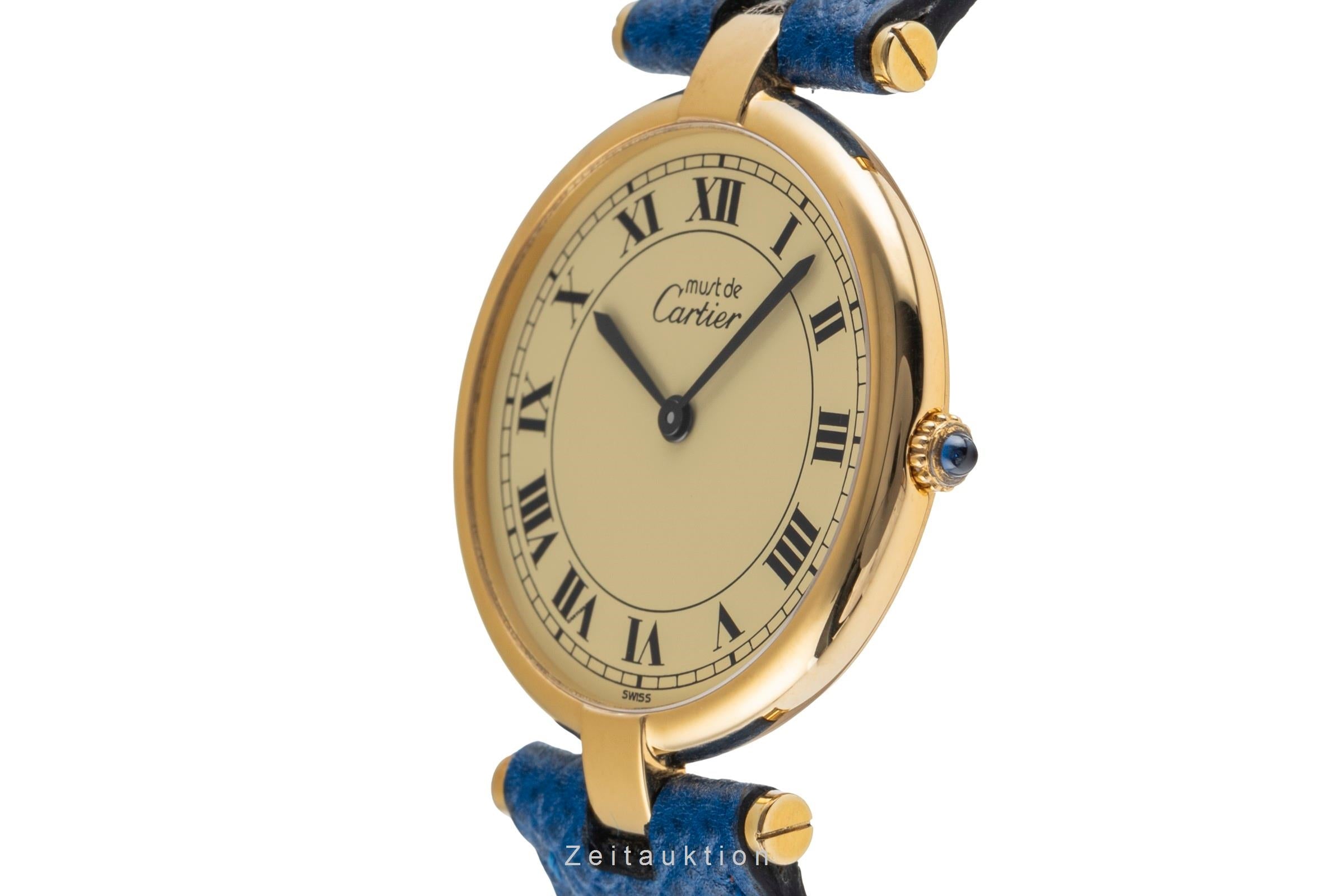 Cartier Vendome LC GM Vermeil 925 Silber "Ivory Dial" Medium Size Ref. 83978213 [2503955]