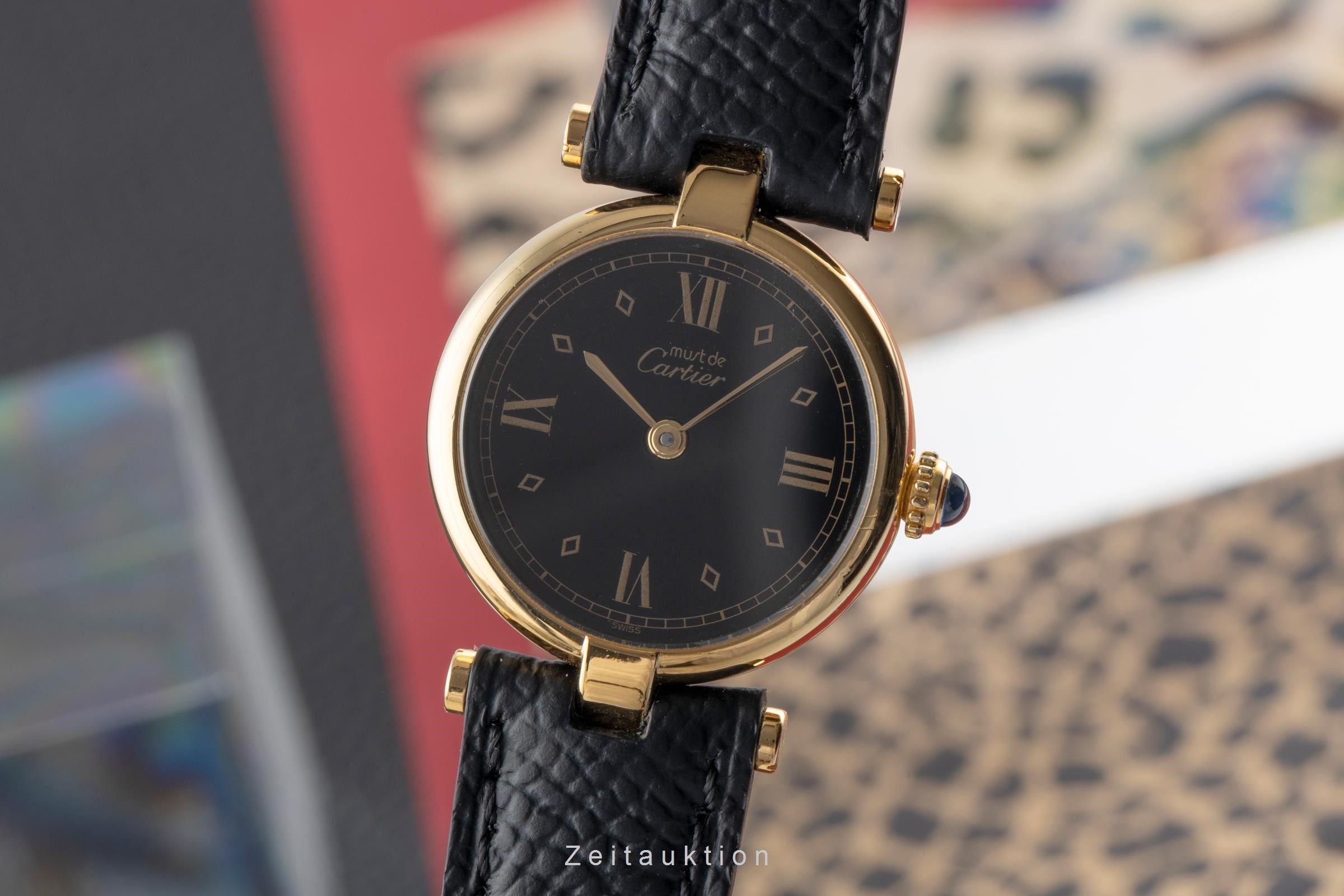 Cartier Vendome silver-gilt quartz women's watch 590004, GGC98000  [2503956]