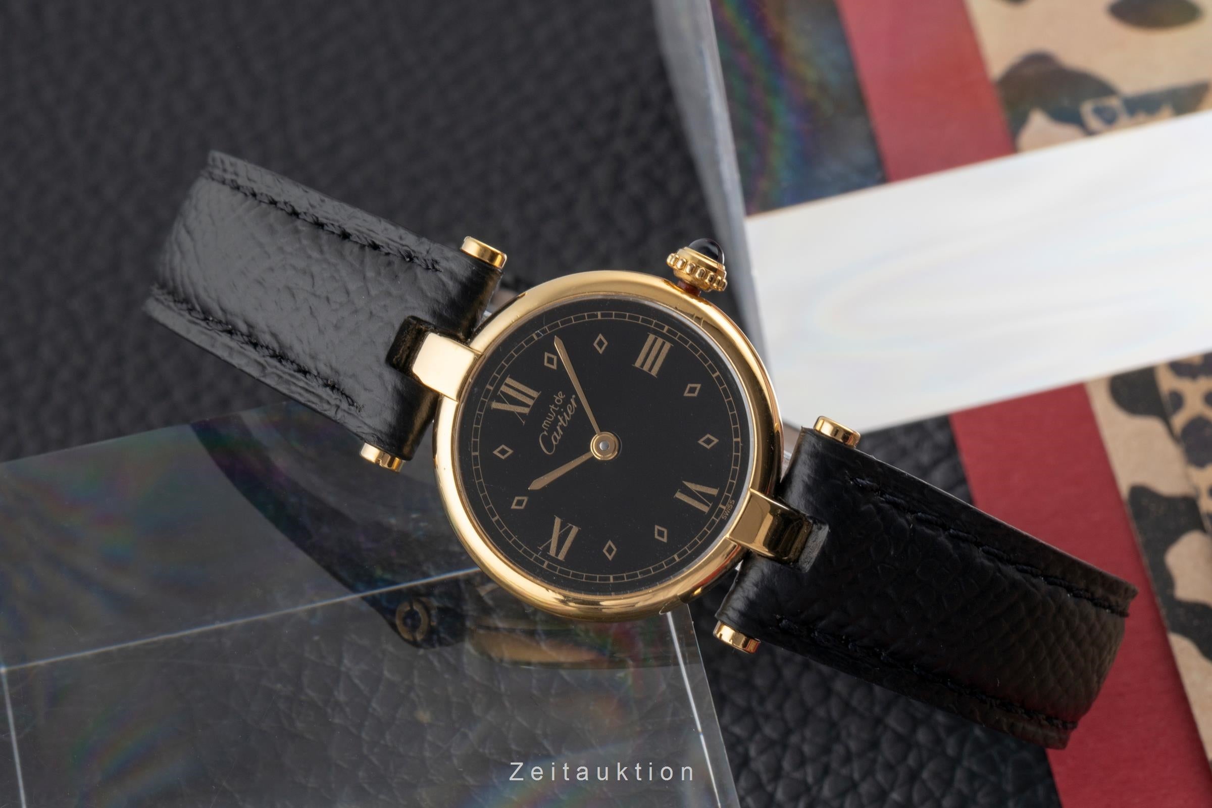 Cartier Vendome silver-gilt quartz women's watch 590004, GGC98000  [2503956]