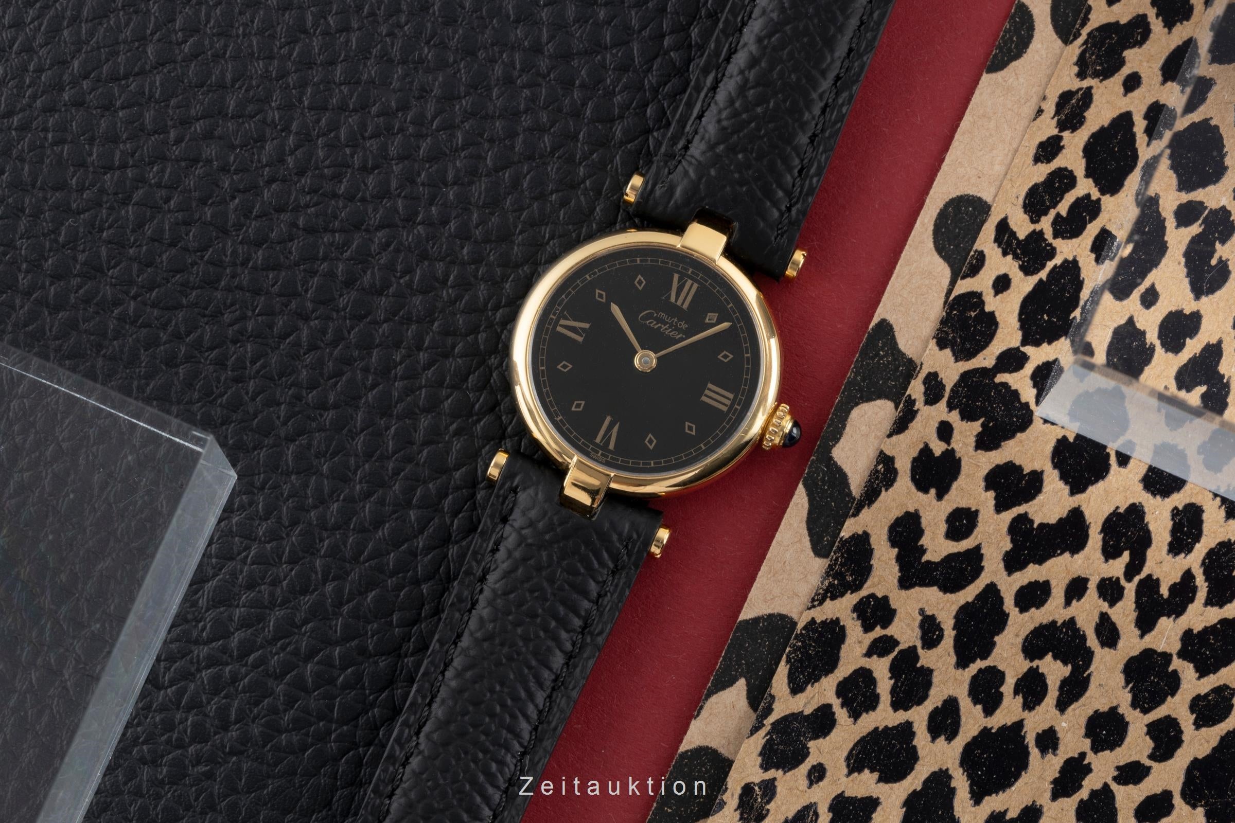 Cartier Vendome silver-gilt quartz women's watch 590004, GGC98000  [2503956]