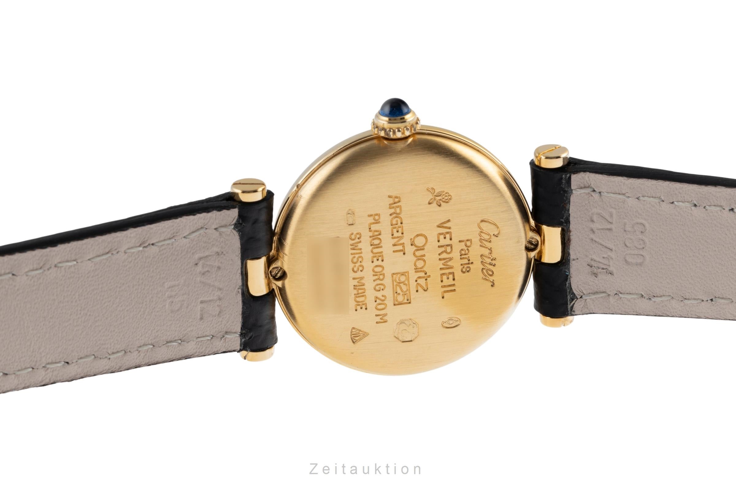 Cartier Vendome silver-gilt quartz women's watch 590004, GGC98000  [2503956]