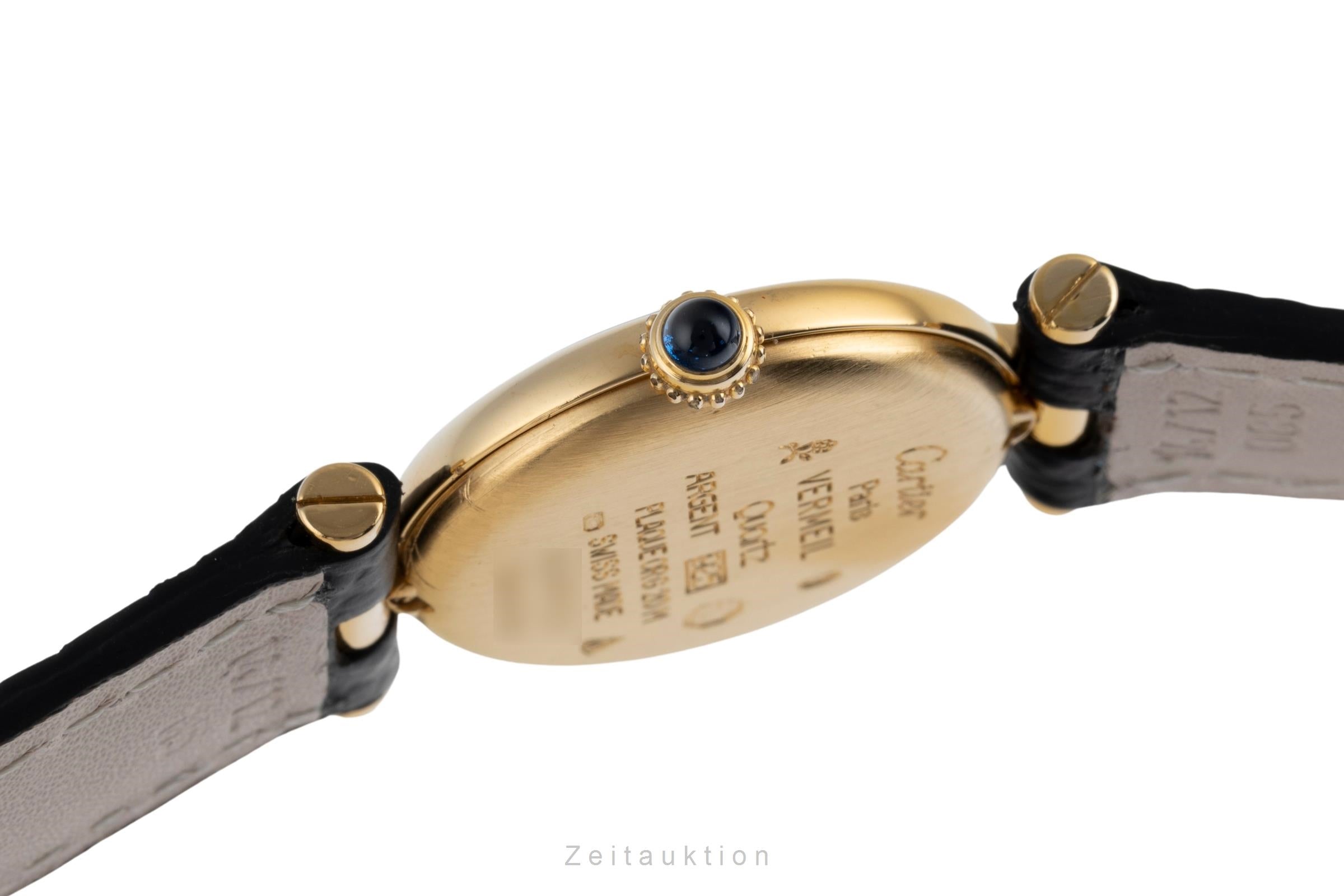 Cartier Vendome silver-gilt quartz women's watch 590004, GGC98000  [2503956]