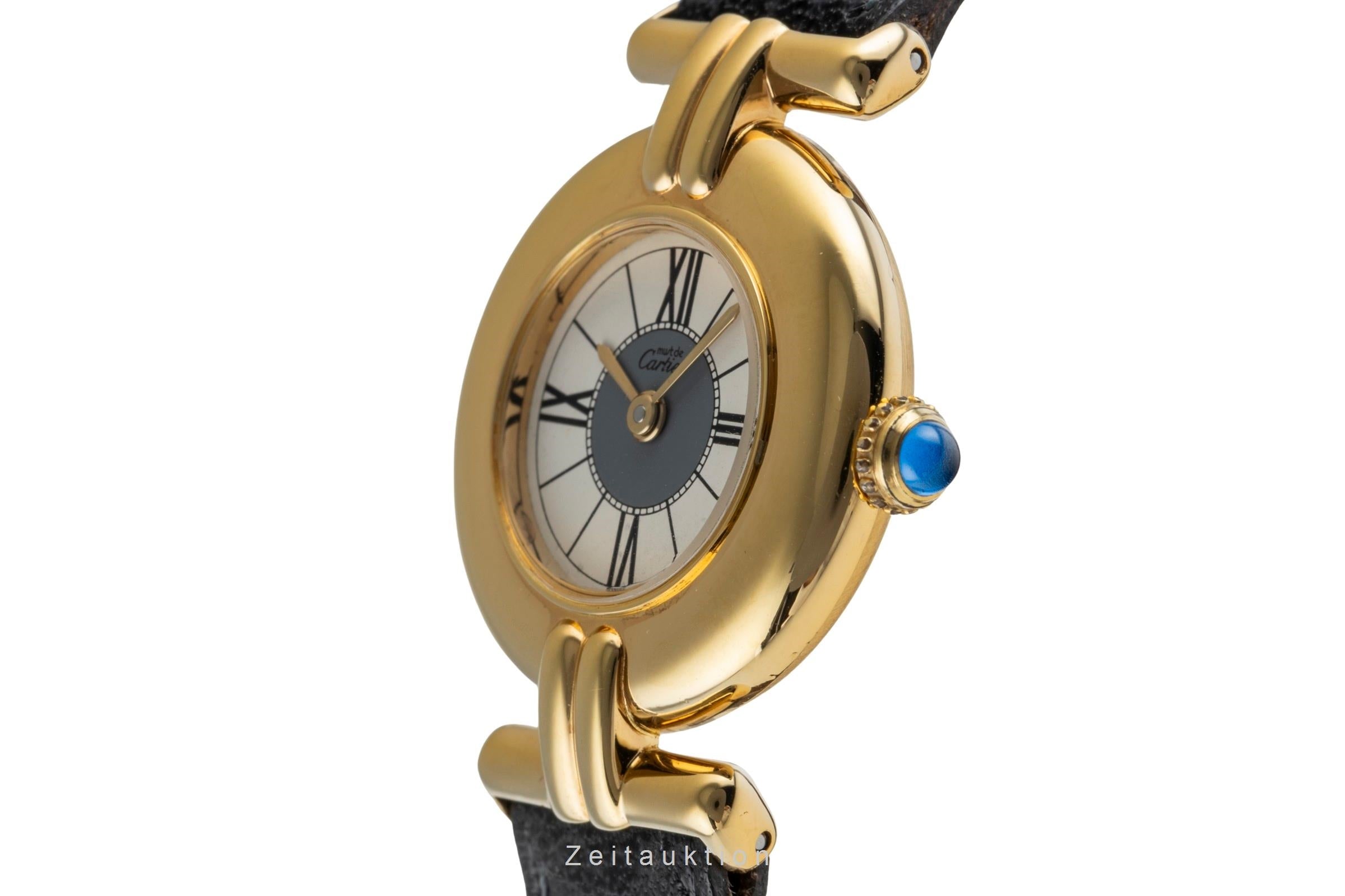 Cartier Colisee argent doré quartz montre pour femmes 590002  [2503957]