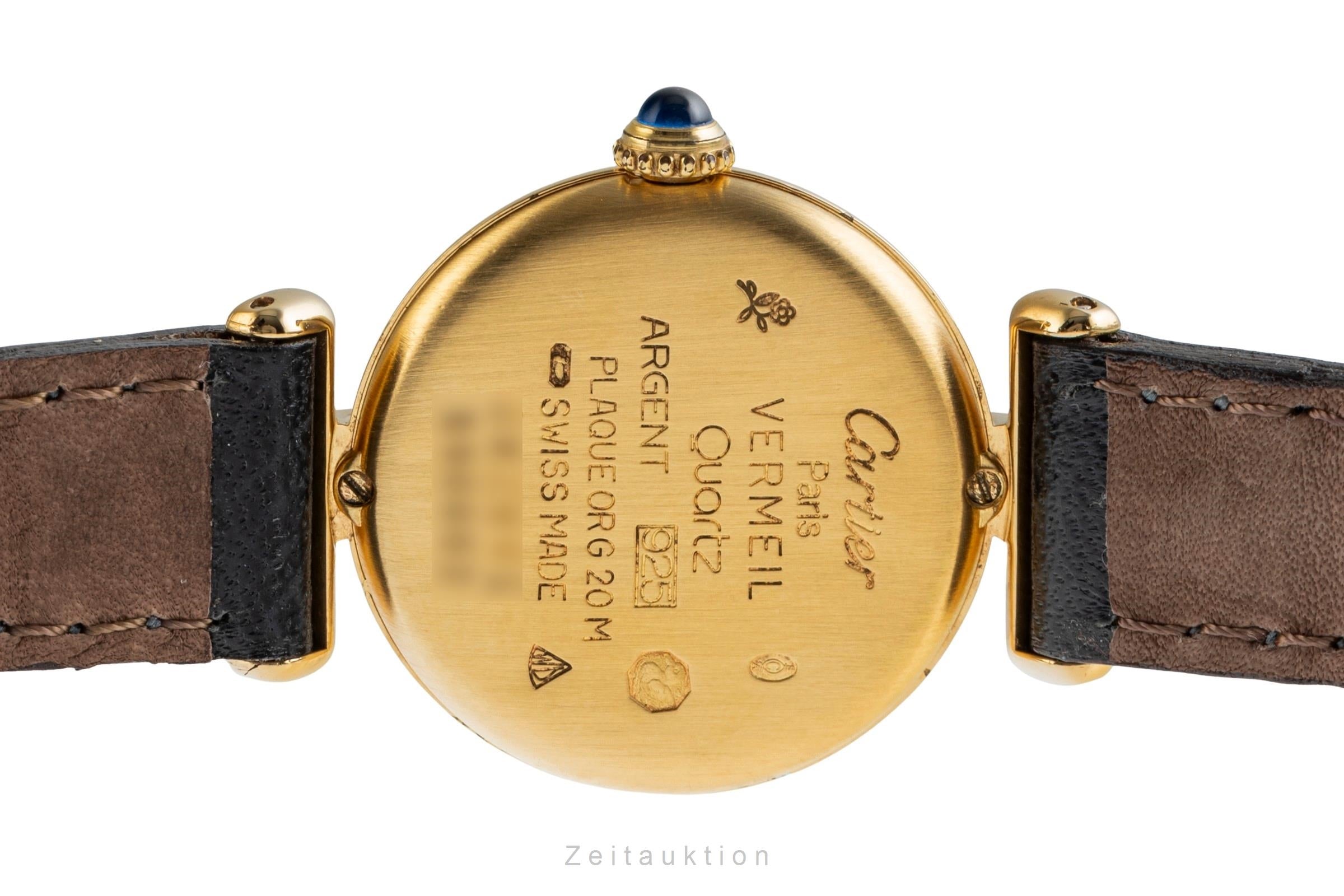 Cartier Colisee argent doré quartz montre pour femmes 590002  [2503957]