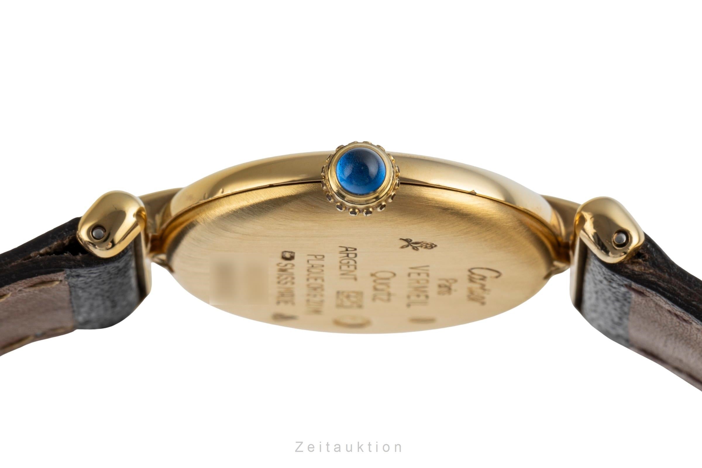 Cartier Colisee argent doré quartz montre pour femmes 590002  [2503957]