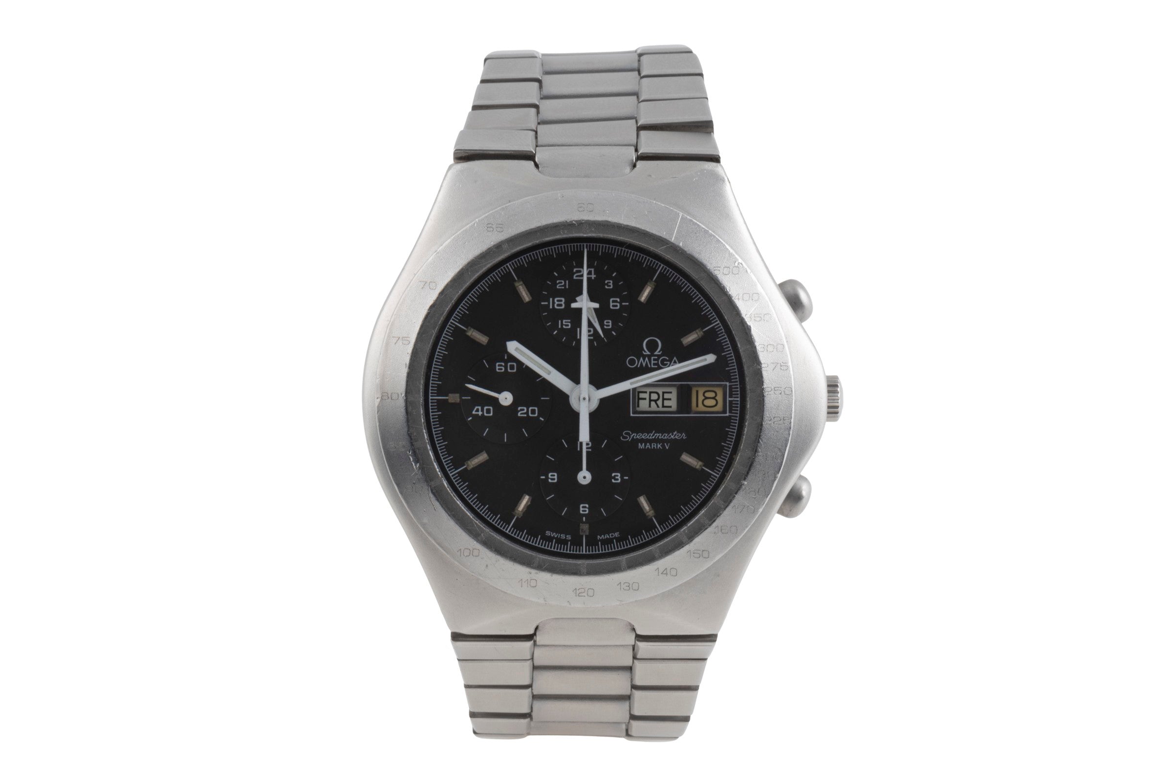 Omega Speedmaster chronograph steel automatic men's watch 376.0806  [2503961]