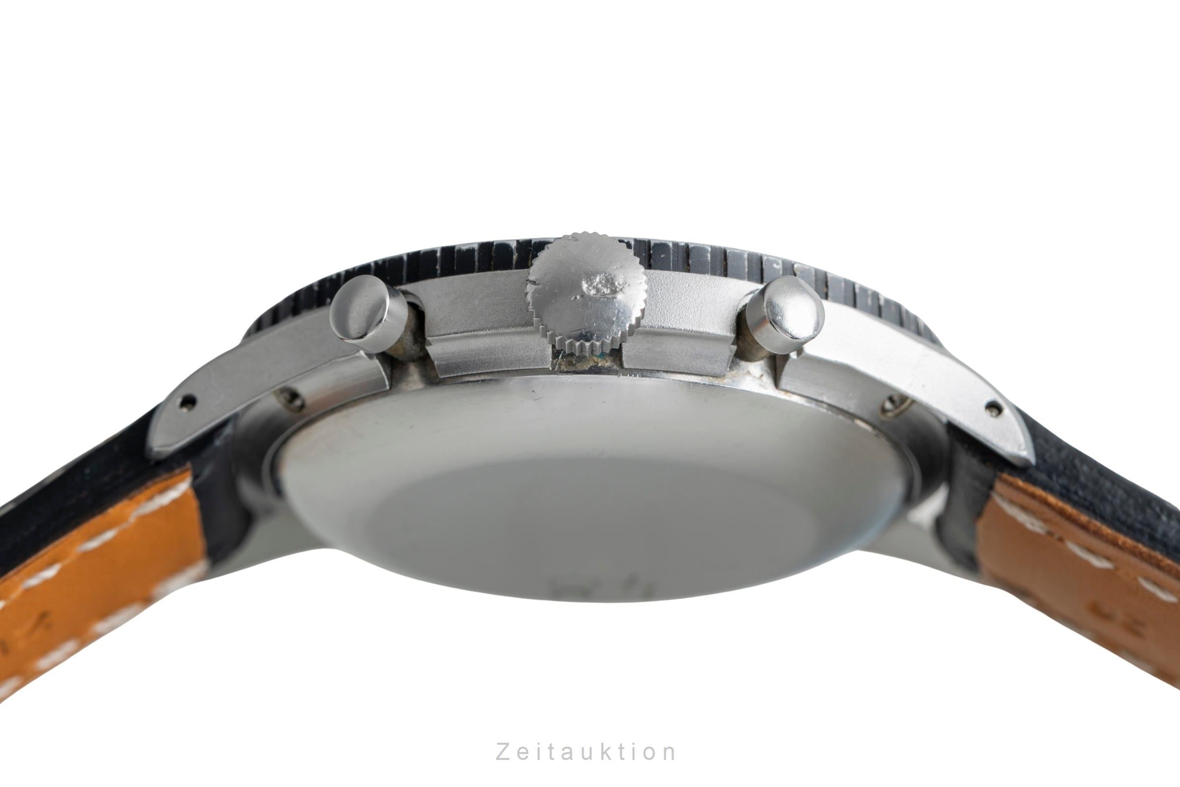 Heuer Bundeswehr chronographe acier à remontage manuel montre pour hommes 1550 SG Vintage  [2503963]