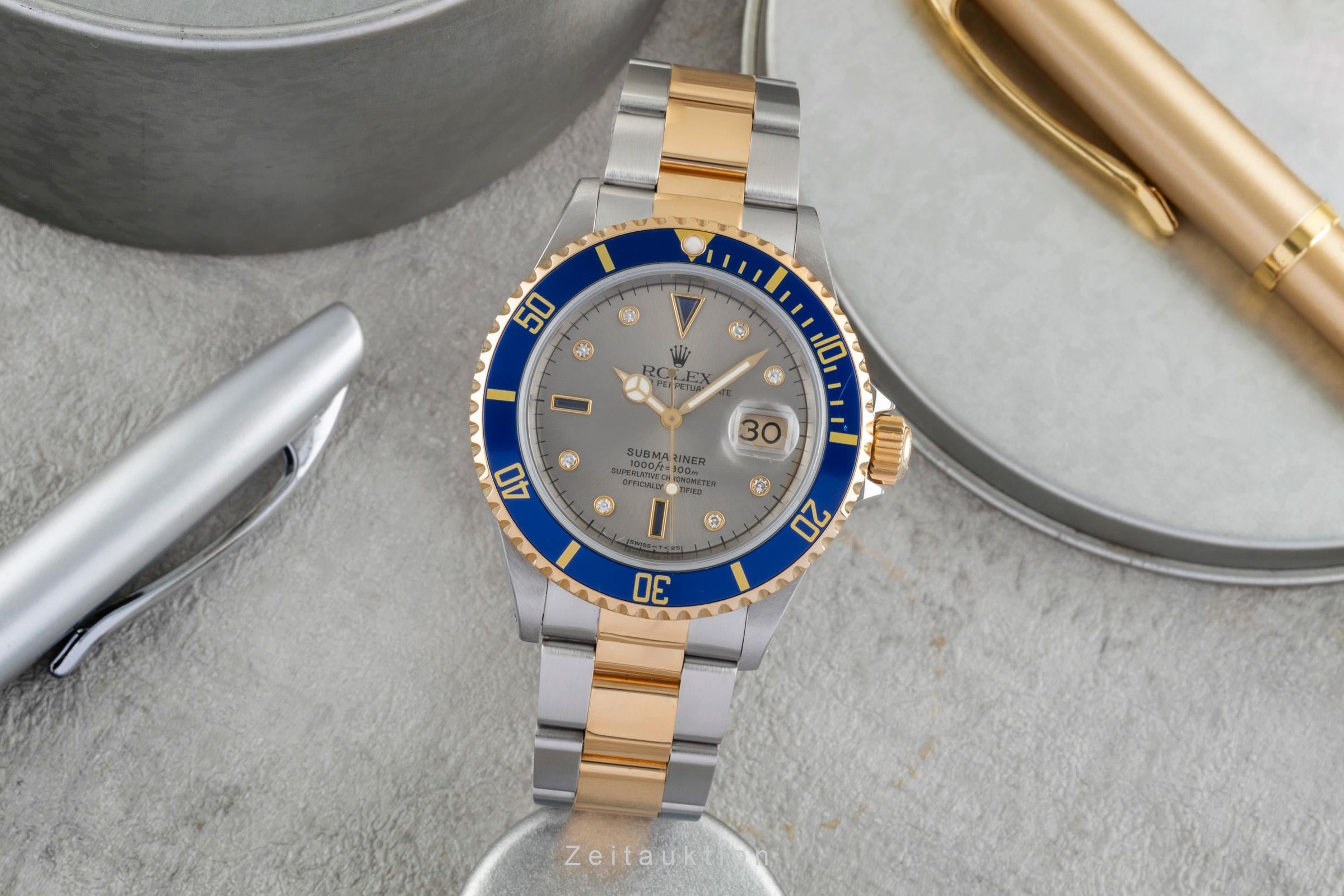 Rolex Submariner steel / gold automatic men's watch 16613  [2503964]