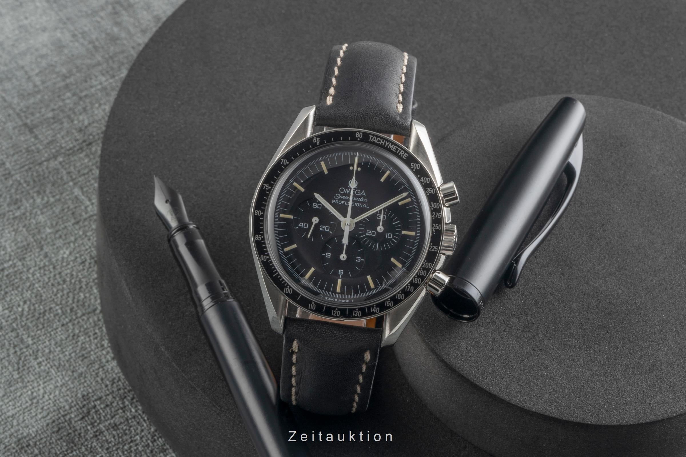 Omega Speedmaster Moonwatch cronografo acciaio carica manuale orologio da uomo 345.0808  [2503971]
