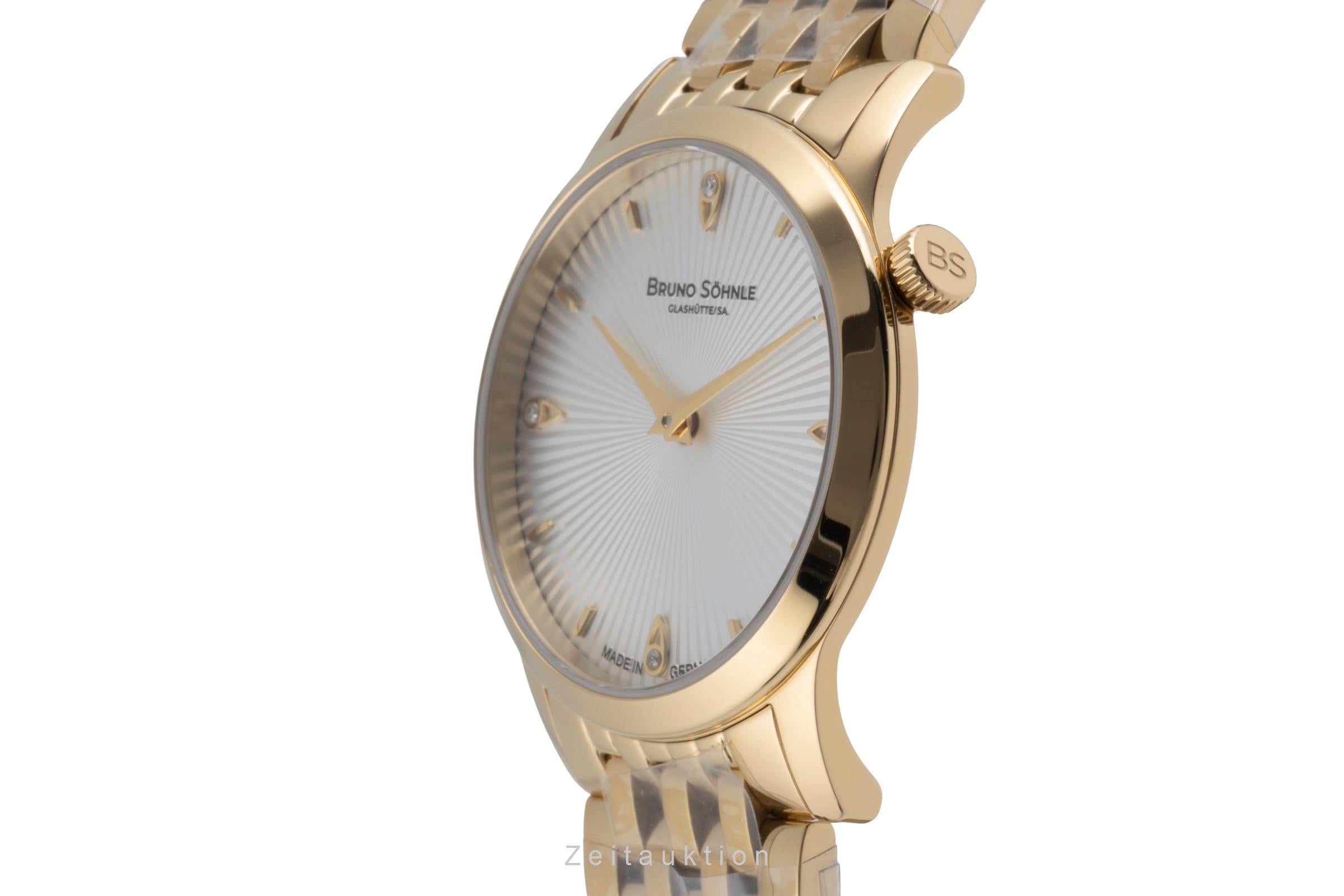 Bruno Söhnle Glashütte Bologna IV acero / banado en oro cuarzo reloj para damas  17-33231-240  [2503975]