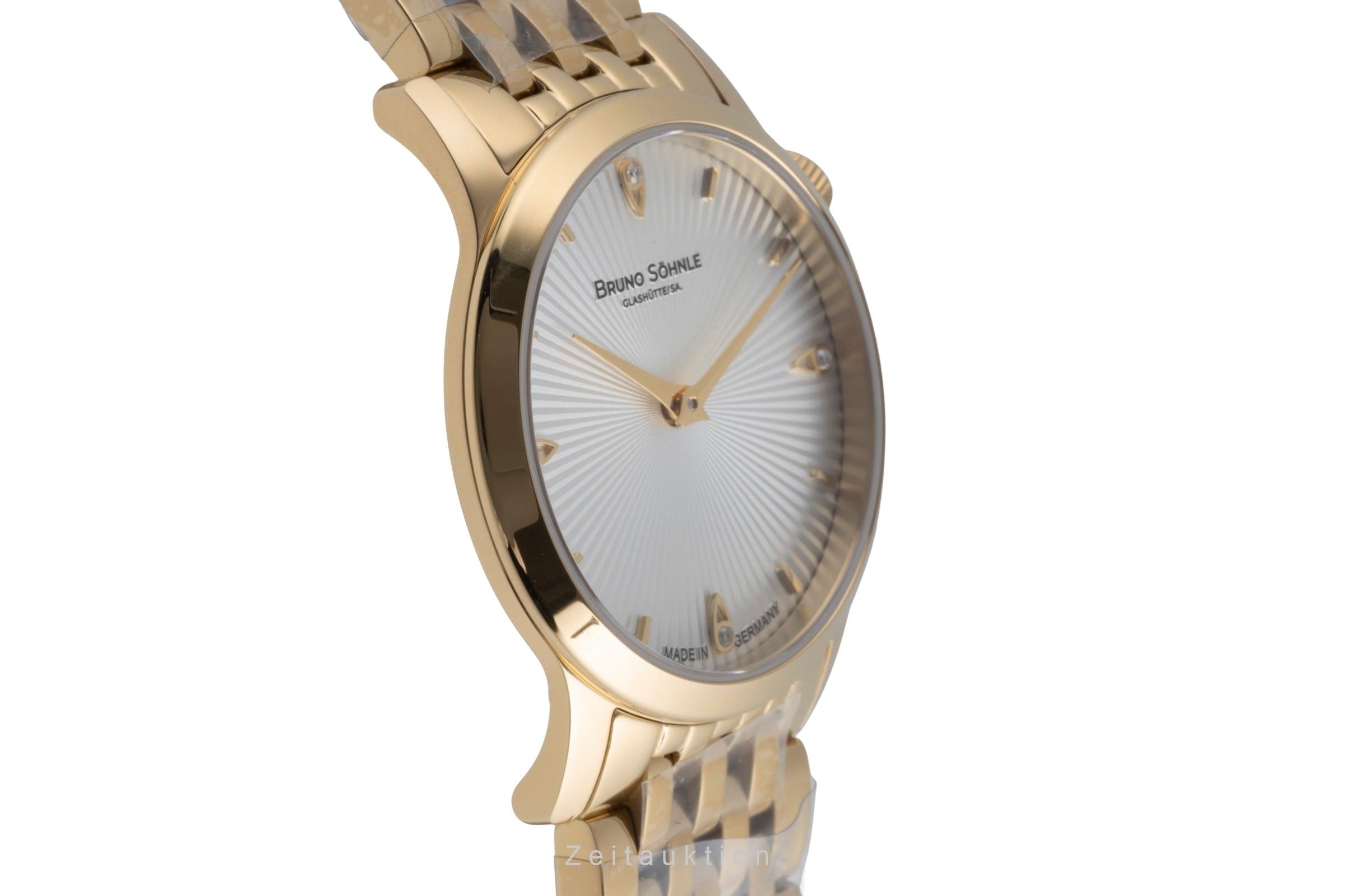 Bruno Söhnle Glashütte Bologna IV acero / banado en oro cuarzo reloj para damas  17-33231-240  [2503975]