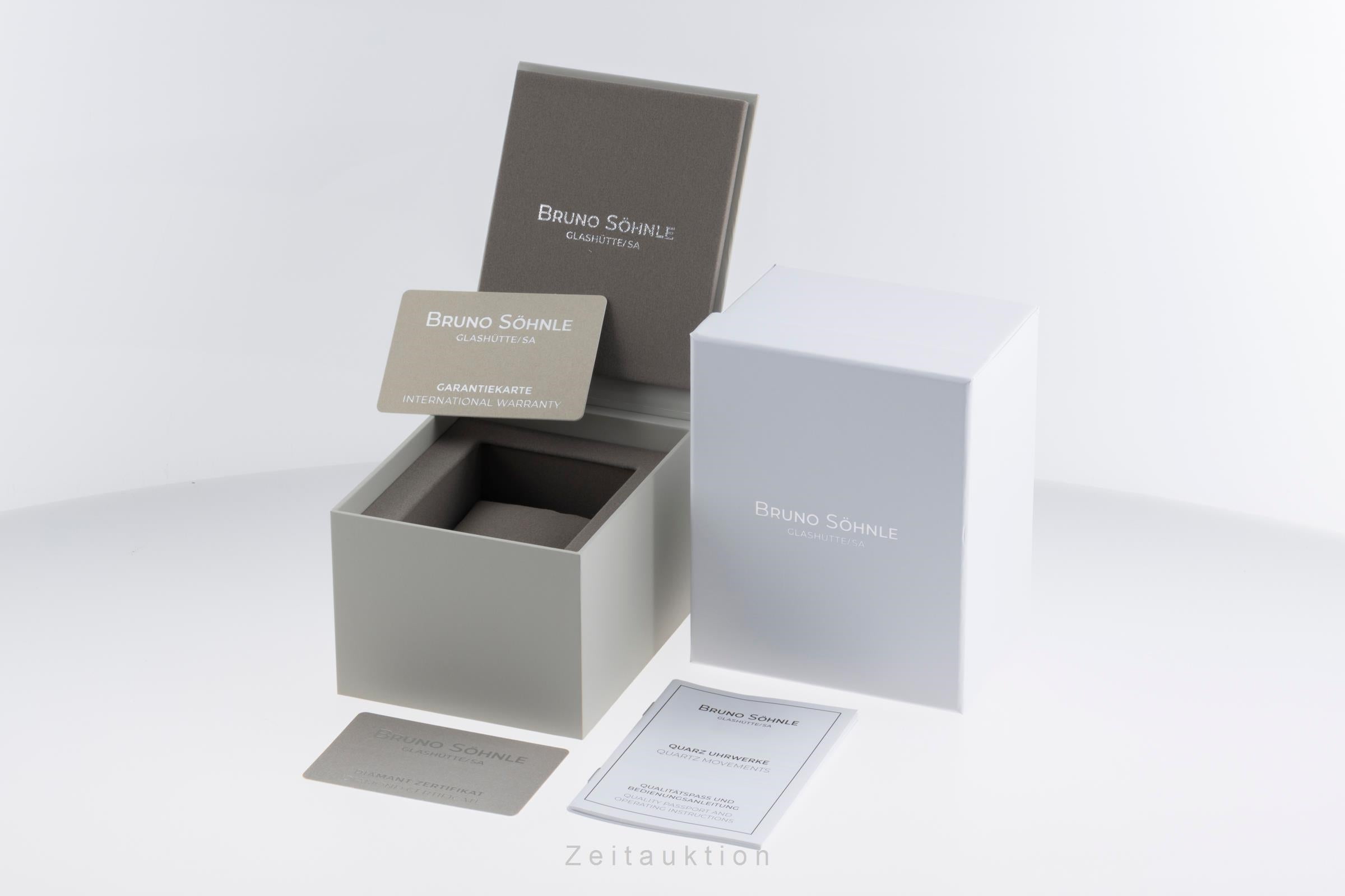 Bruno Söhnle Glashütte Bologna IV acero / banado en oro cuarzo reloj para damas  17-33231-240  [2503975]