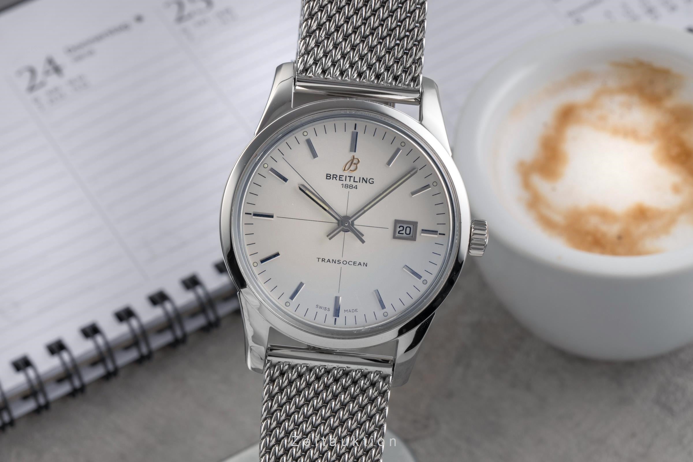 Breitling Transocean steel automatic men's watch A10360  [2503976]