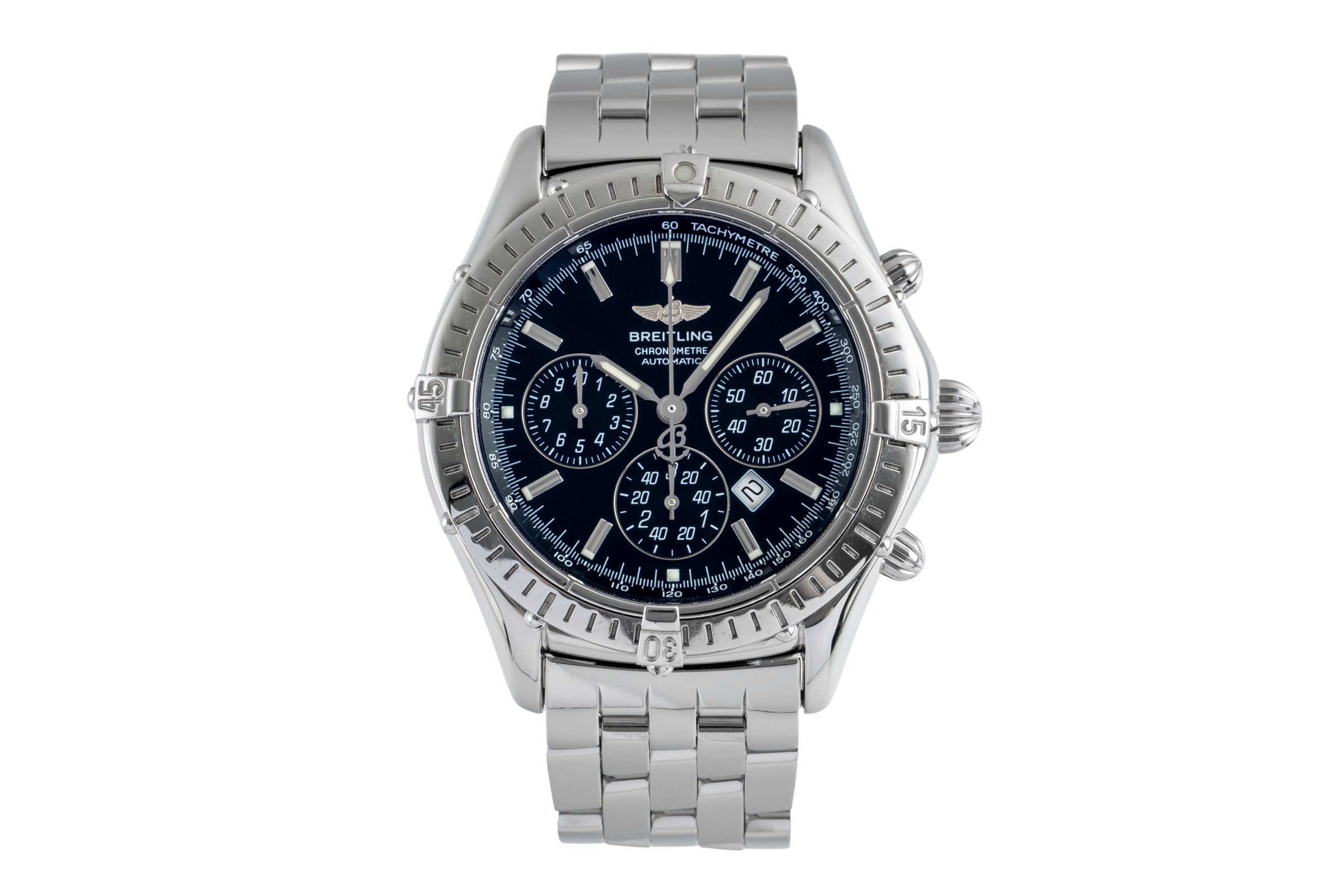 Breitling Shadow Flyback chronograph steel automatic men's watch A35312  [2503980]