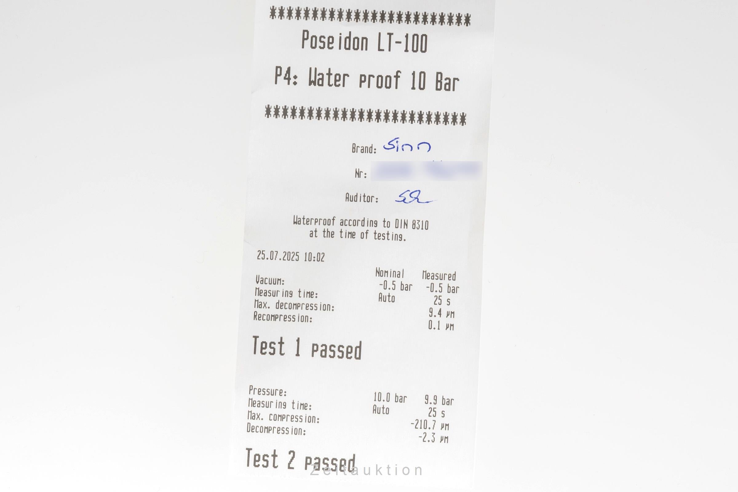 Sinn 356 chronograph steel automatic men's watch 356.020  [2503983]