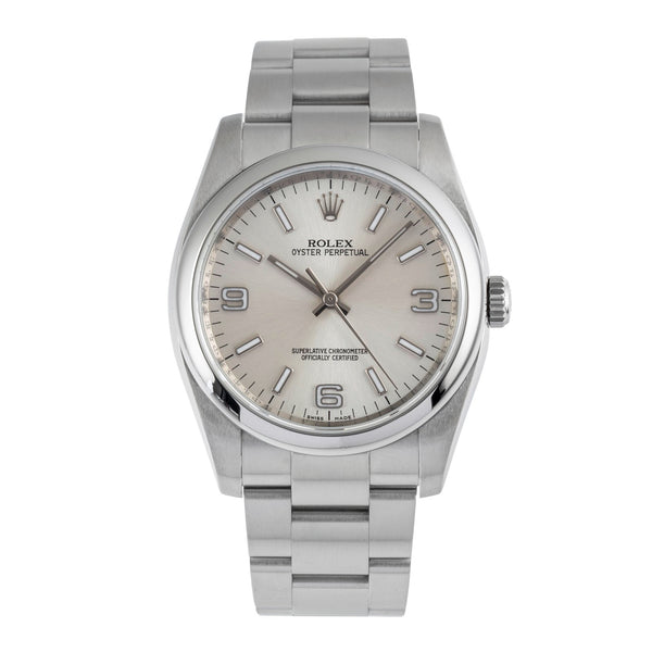 Rolex Oyster Perpetual 36 Silver Dial Edelstahl Automatik Herrenuhr Ref. 116000 [2503995]