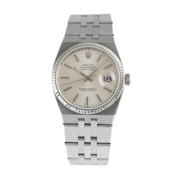 Rolex Oysterquartz steel / white gold quartz men's watch 17014  [2503996]