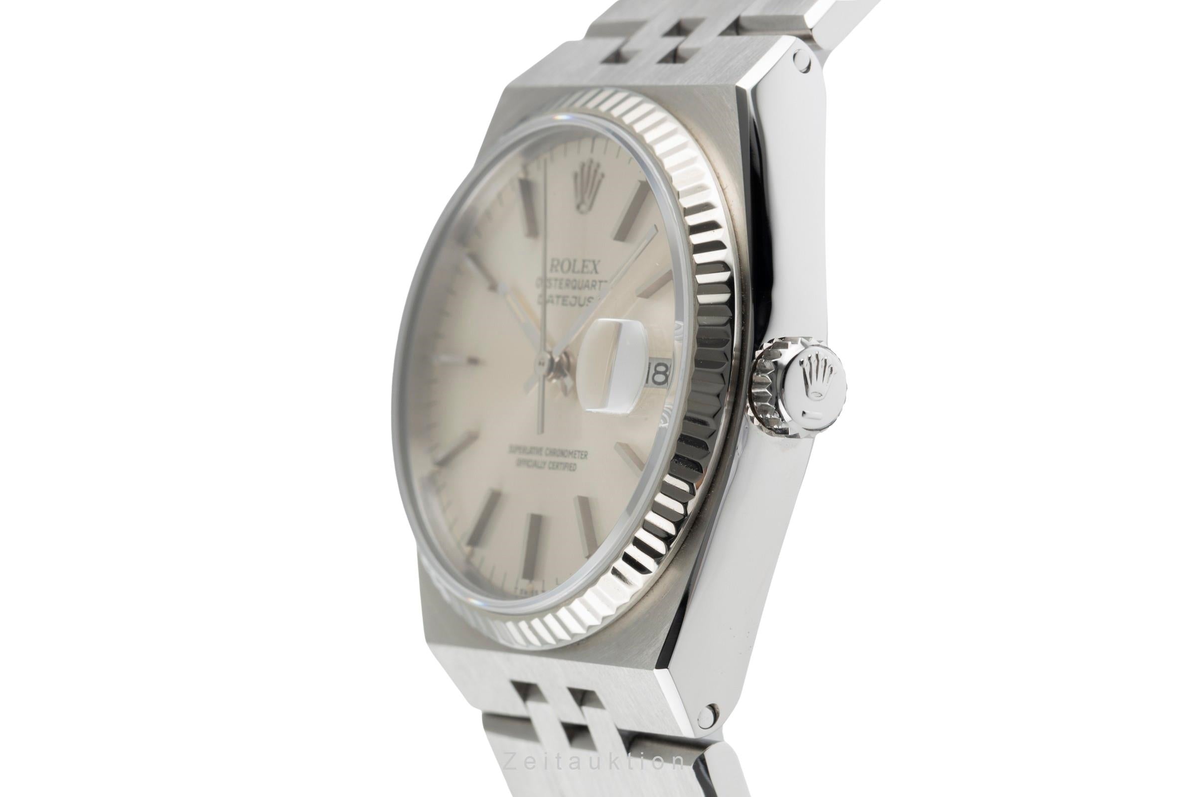 Rolex Oysterquartz steel / white gold quartz men's watch 17014  [2503996]