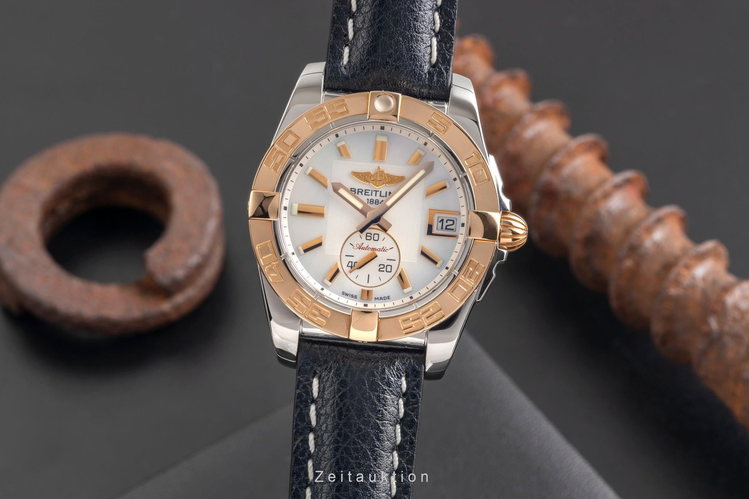 Breitling Galactic steel / gold automatic Kal. B37 Ref. C37330