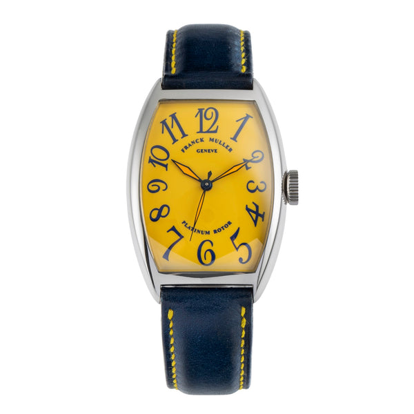 Franck Muller Casablanca Stahl Yellow Dial Automatik Herrenuhr Ref. 5850  [2504003]