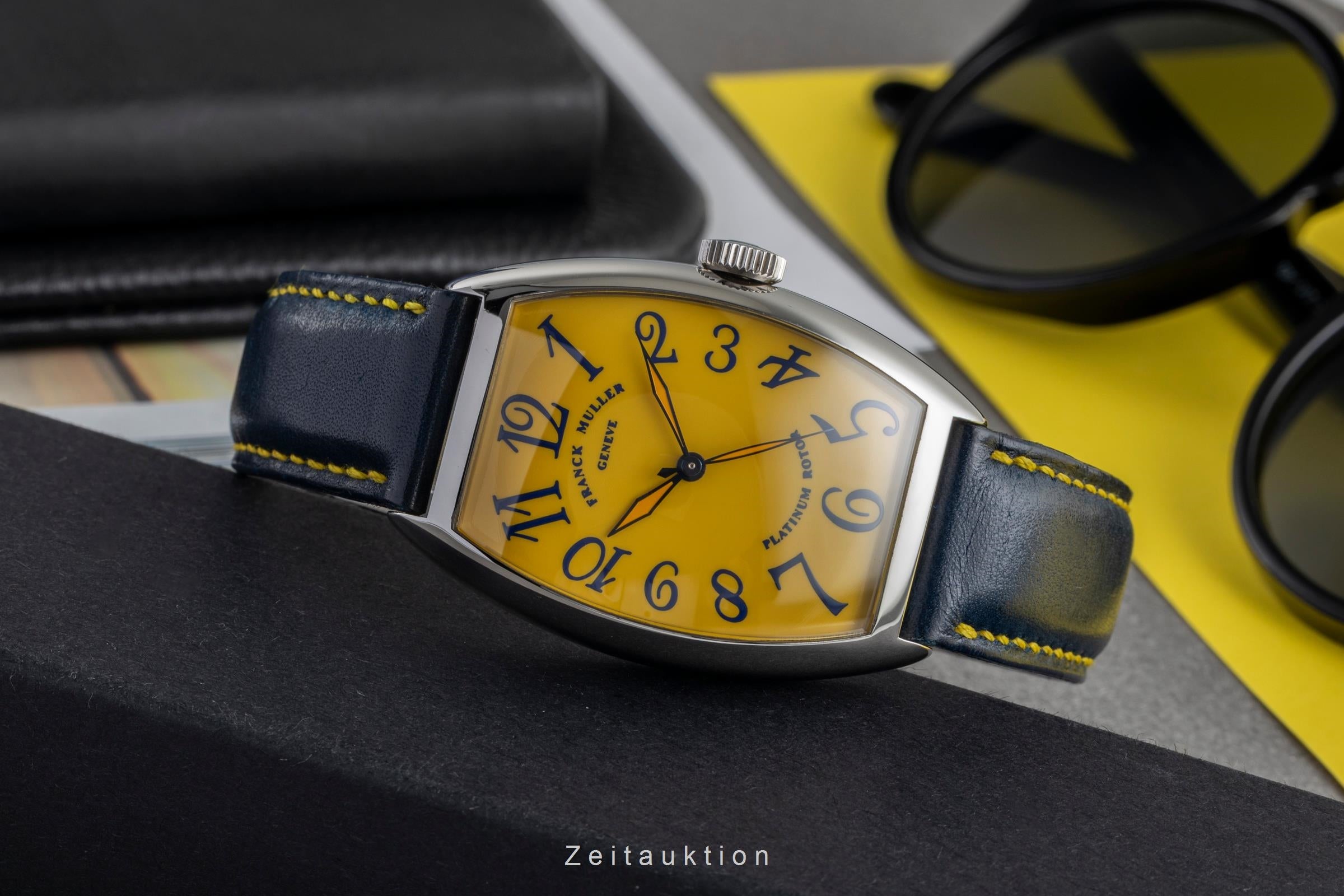 Franck Muller Casablanca Stahl Yellow Dial Automatik Herrenuhr Ref. 5850  [2504003]