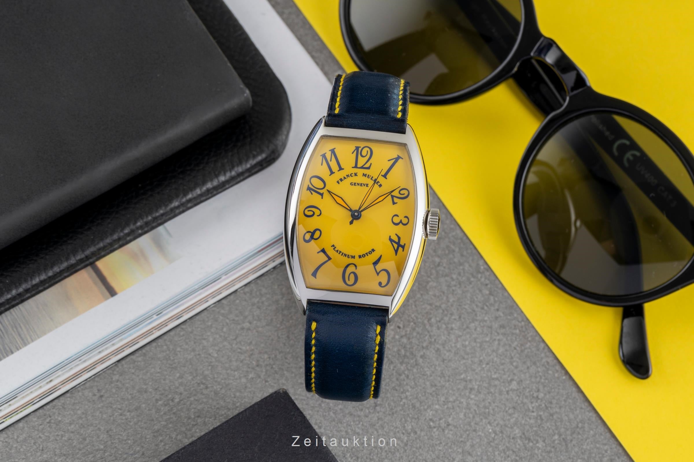 Franck Muller Casablanca Stahl Yellow Dial Automatik Herrenuhr Ref. 5850  [2504003]