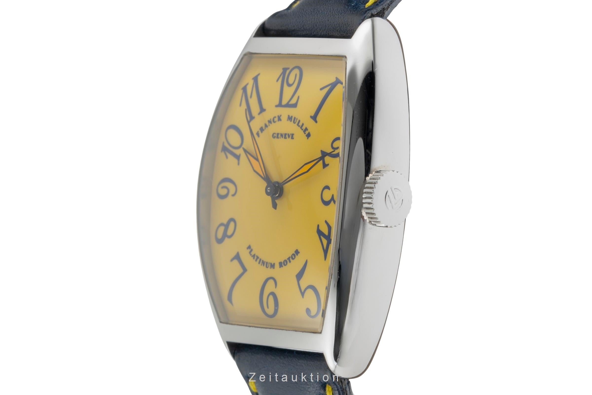 Franck Muller Casablanca Stahl Yellow Dial Automatik Herrenuhr Ref. 5850  [2504003]