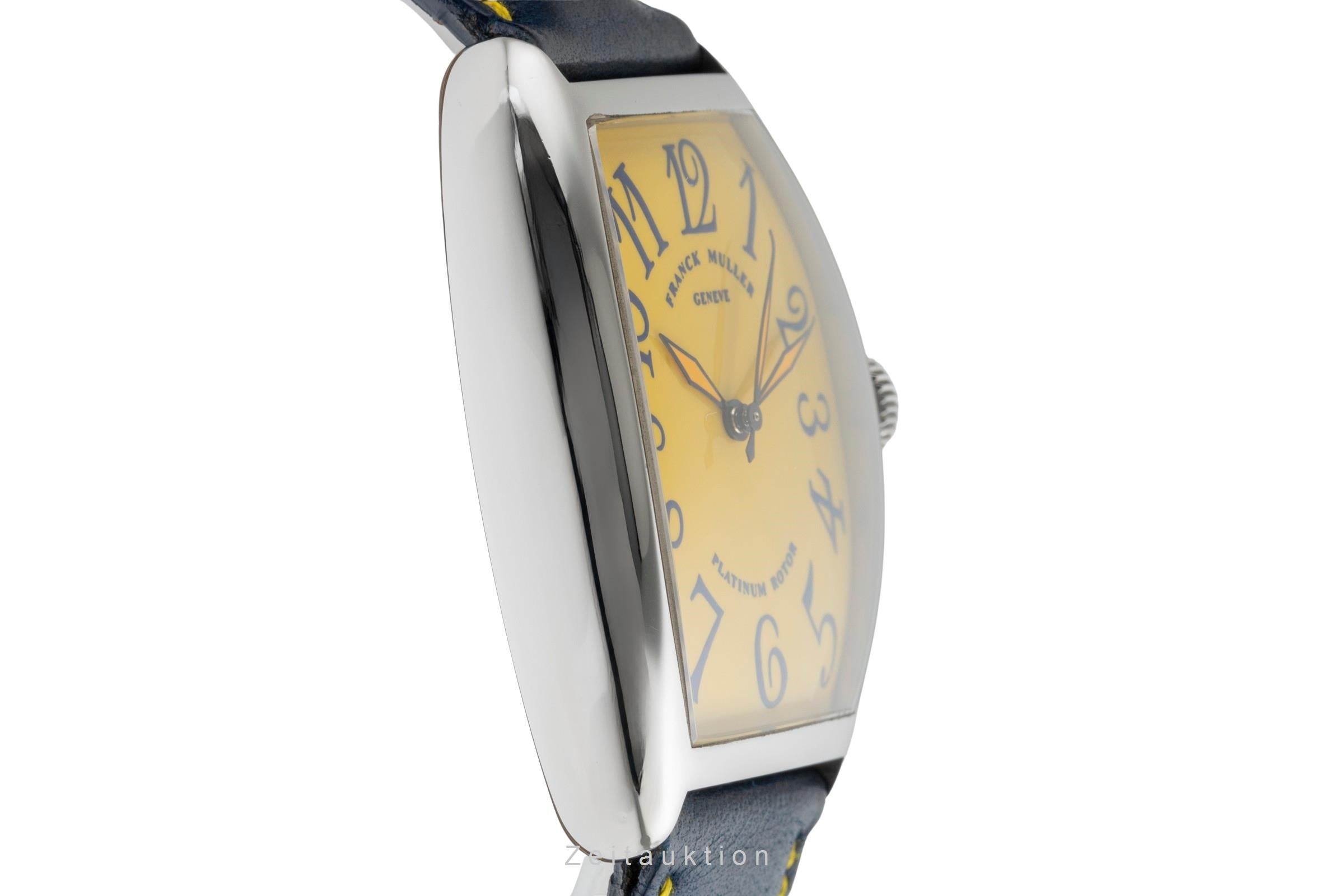 Franck Muller Casablanca Stahl Yellow Dial Automatik Herrenuhr Ref. 5850  [2504003]