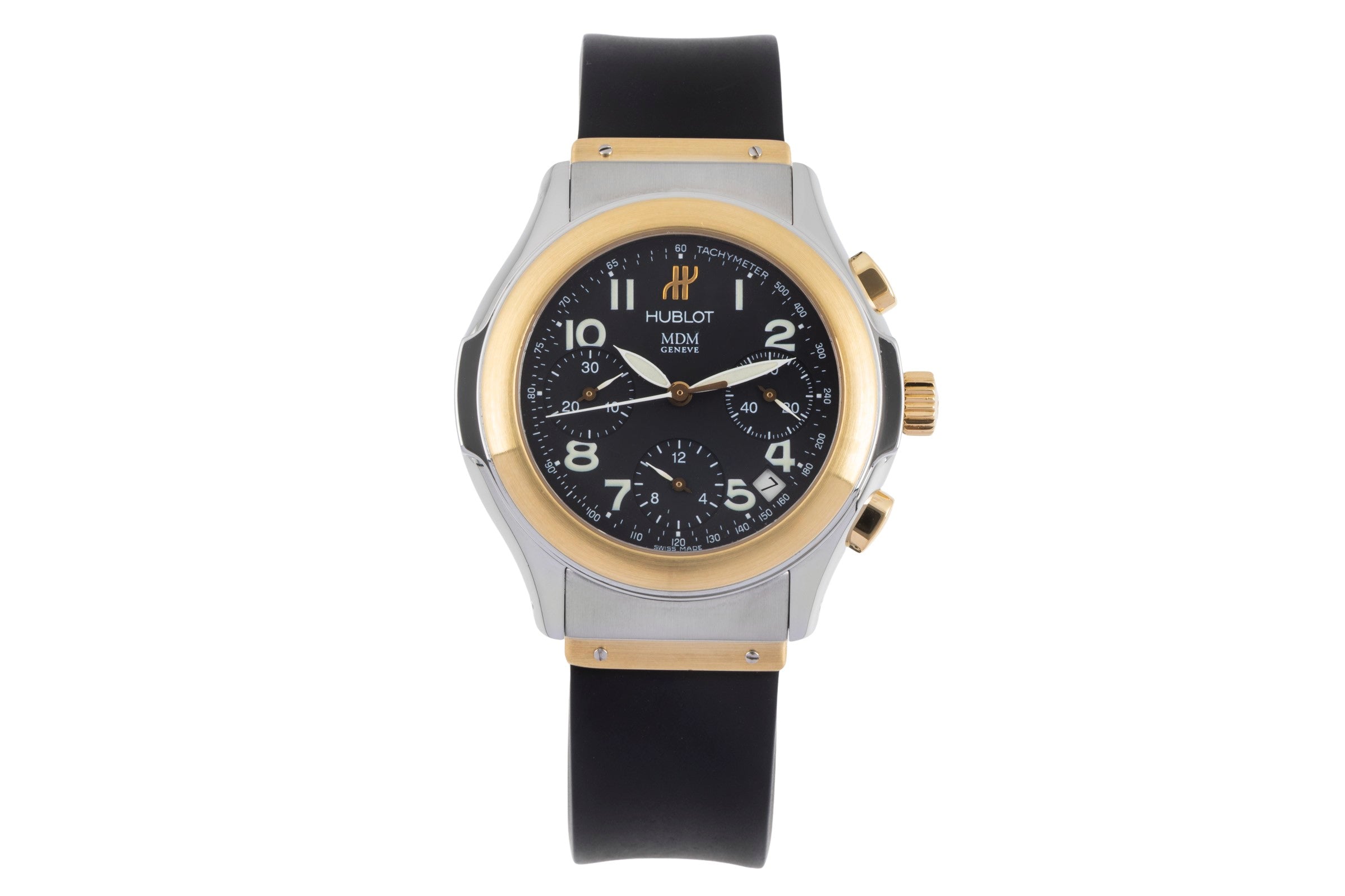 Hublot MDM chronographe acier / or  automatique montre pour hommes 1810.2  [2504009]