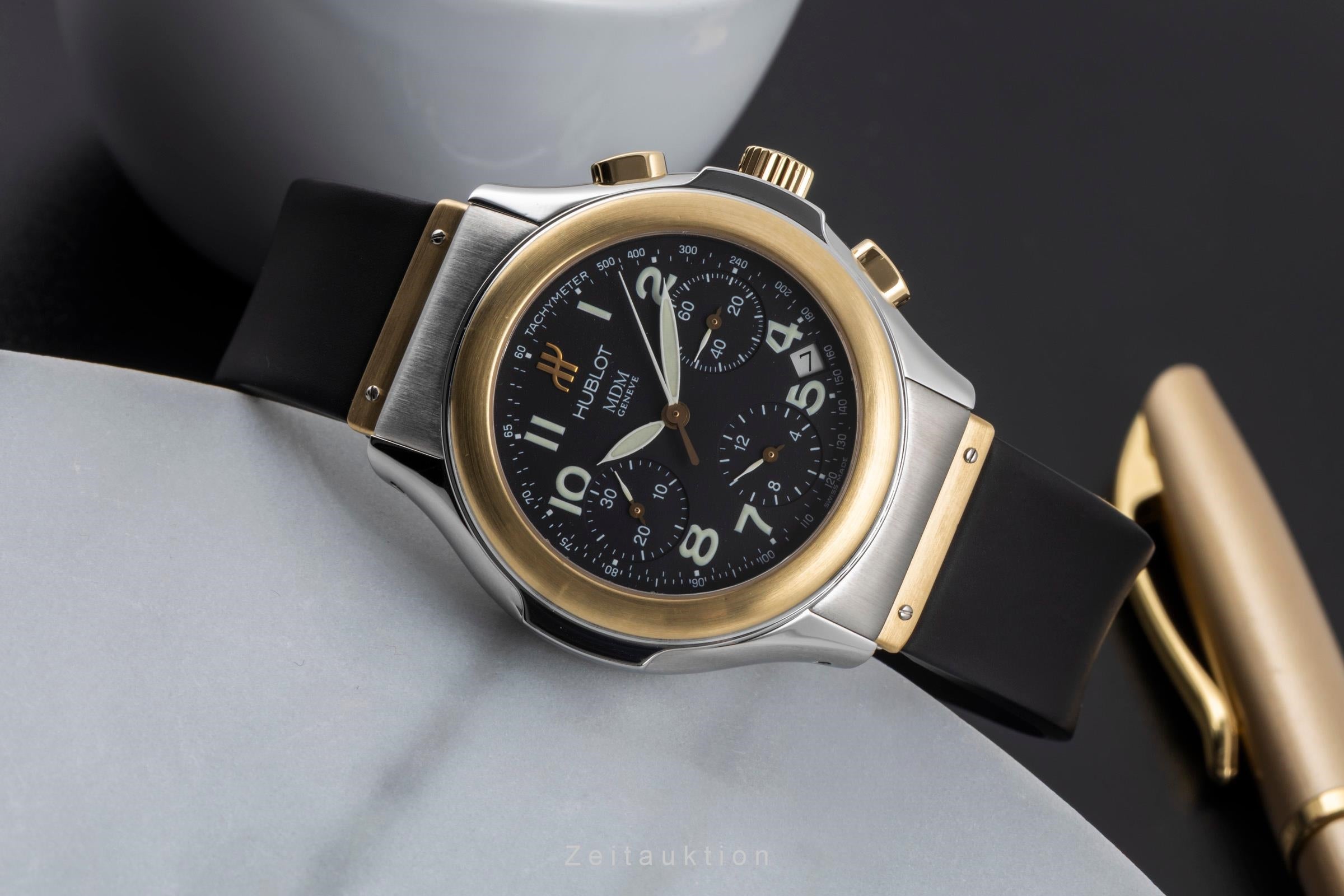 Hublot MDM chronographe acier / or  automatique montre pour hommes 1810.2  [2504009]