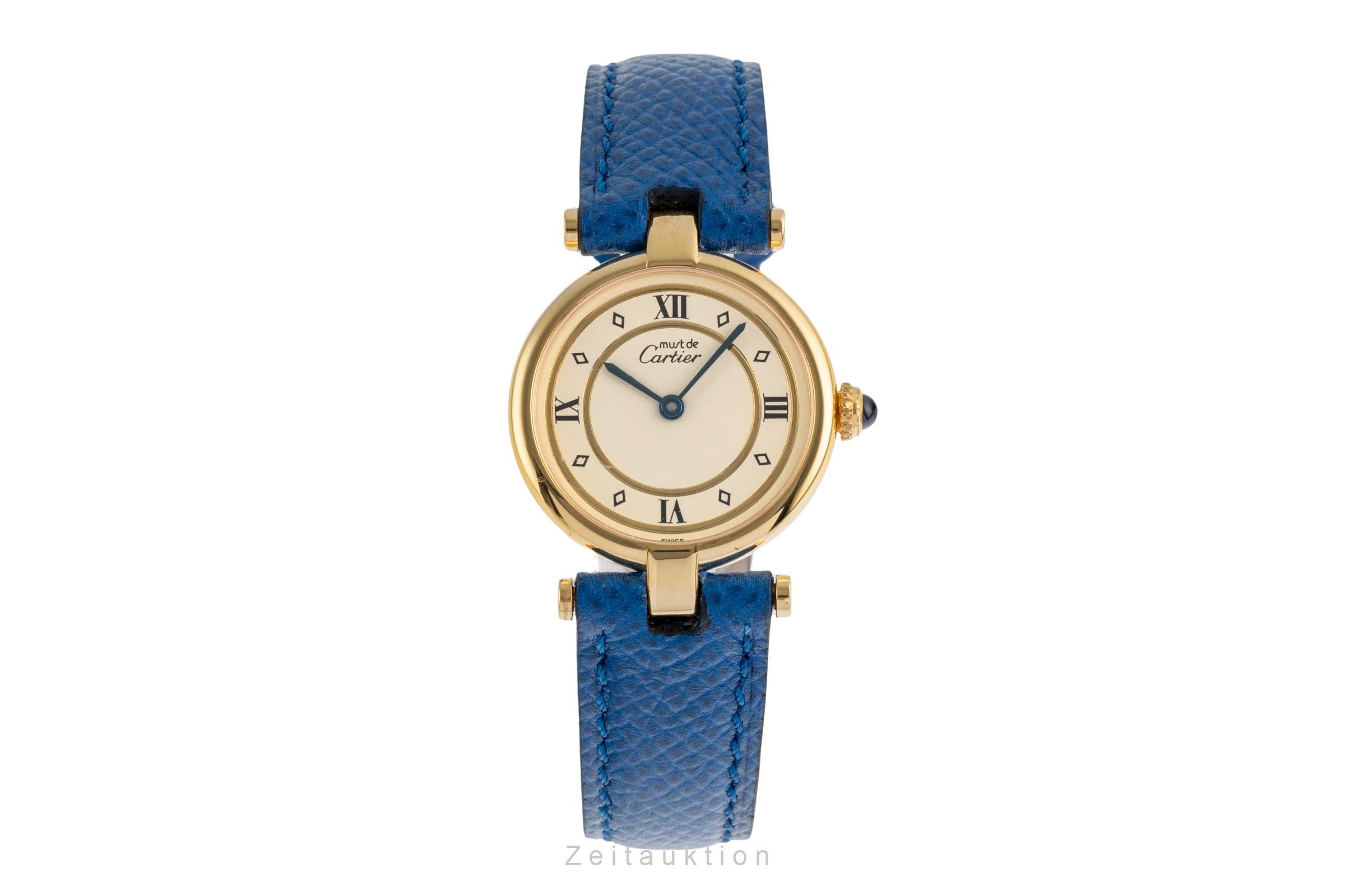 Cartier Vendome silver-gilt quartz women's watch 590004  [2504011]