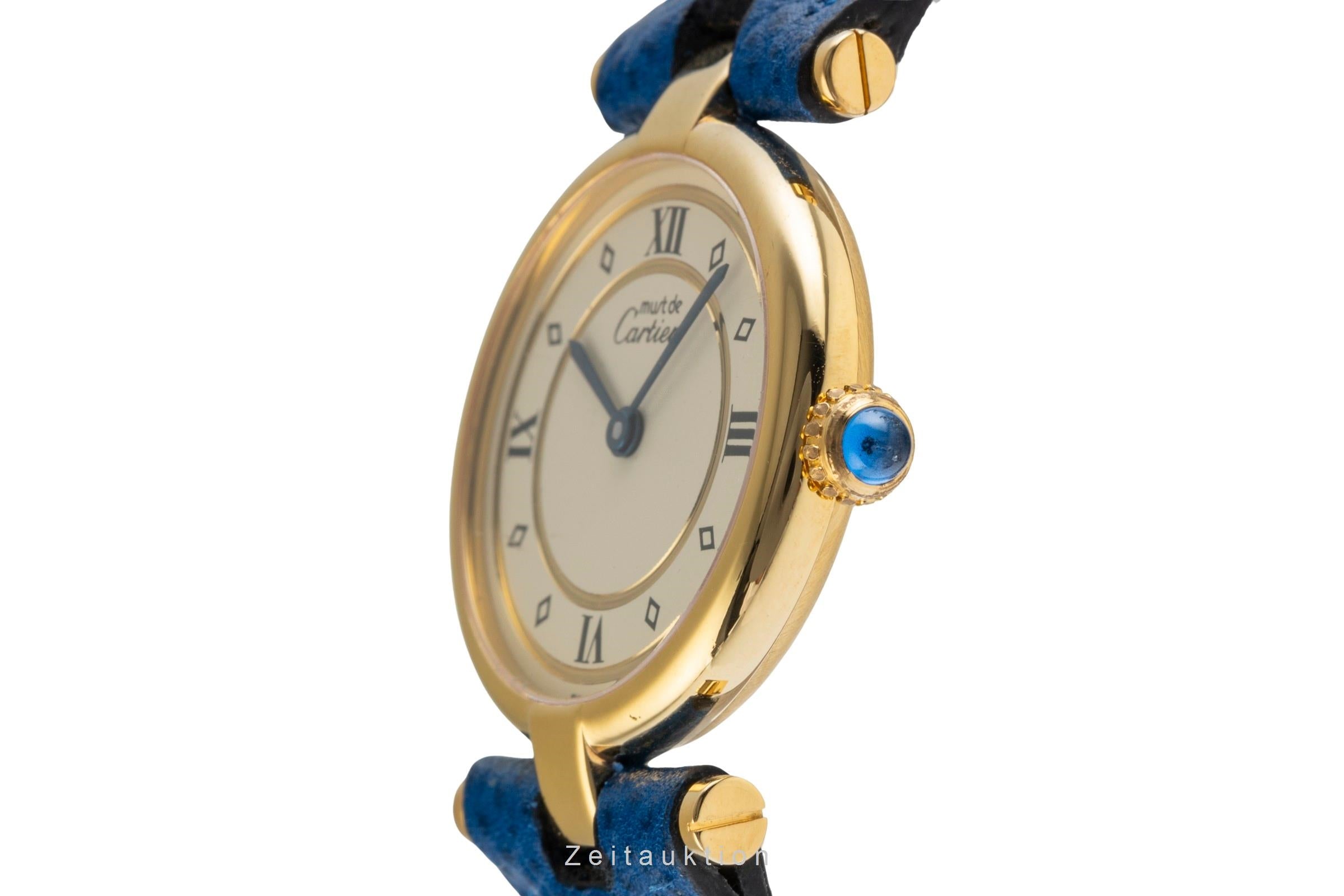 Cartier Vendome silver-gilt quartz women's watch 590004  [2504011]