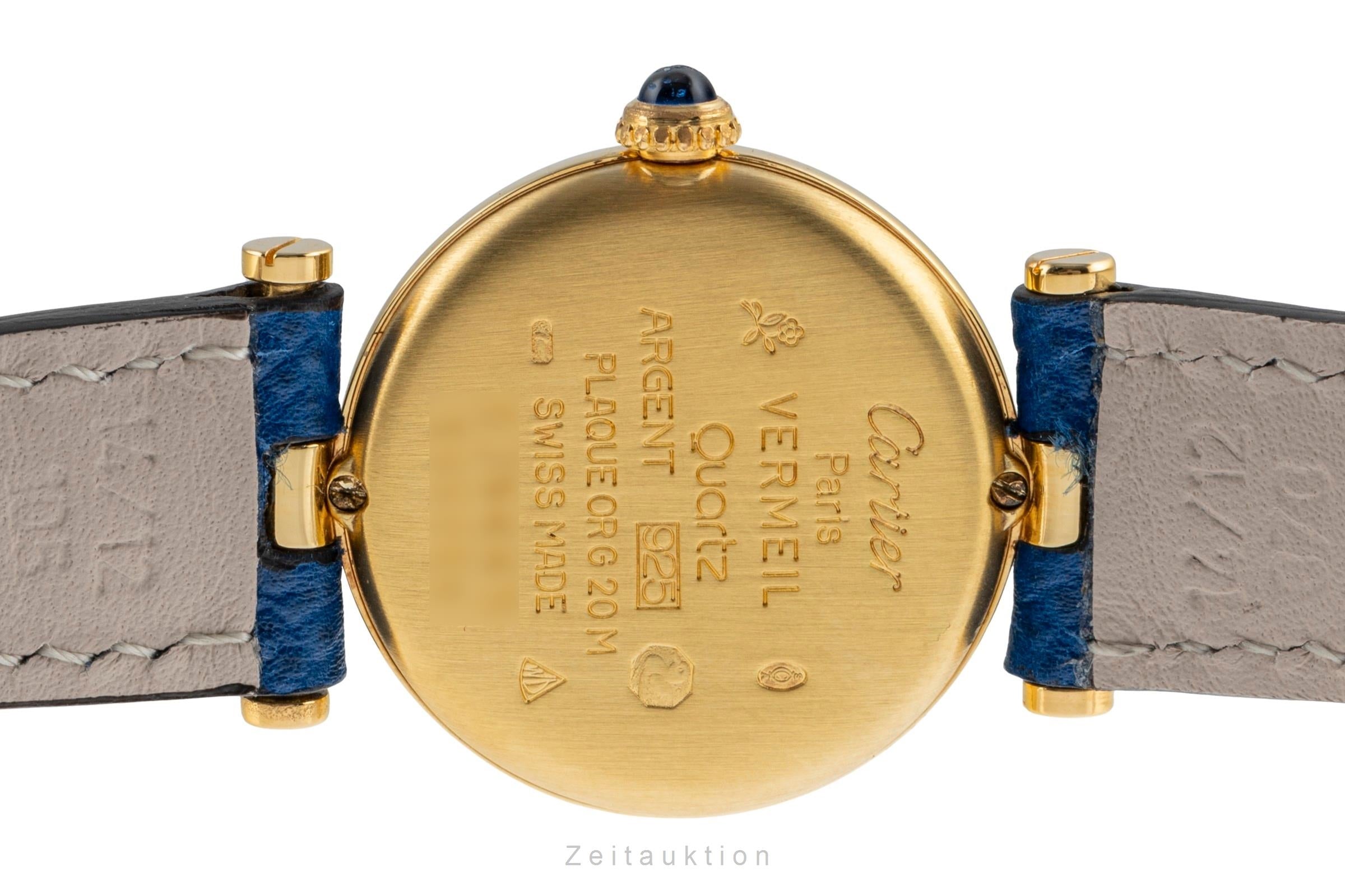 Cartier Vendome silver-gilt quartz women's watch 590004  [2504011]