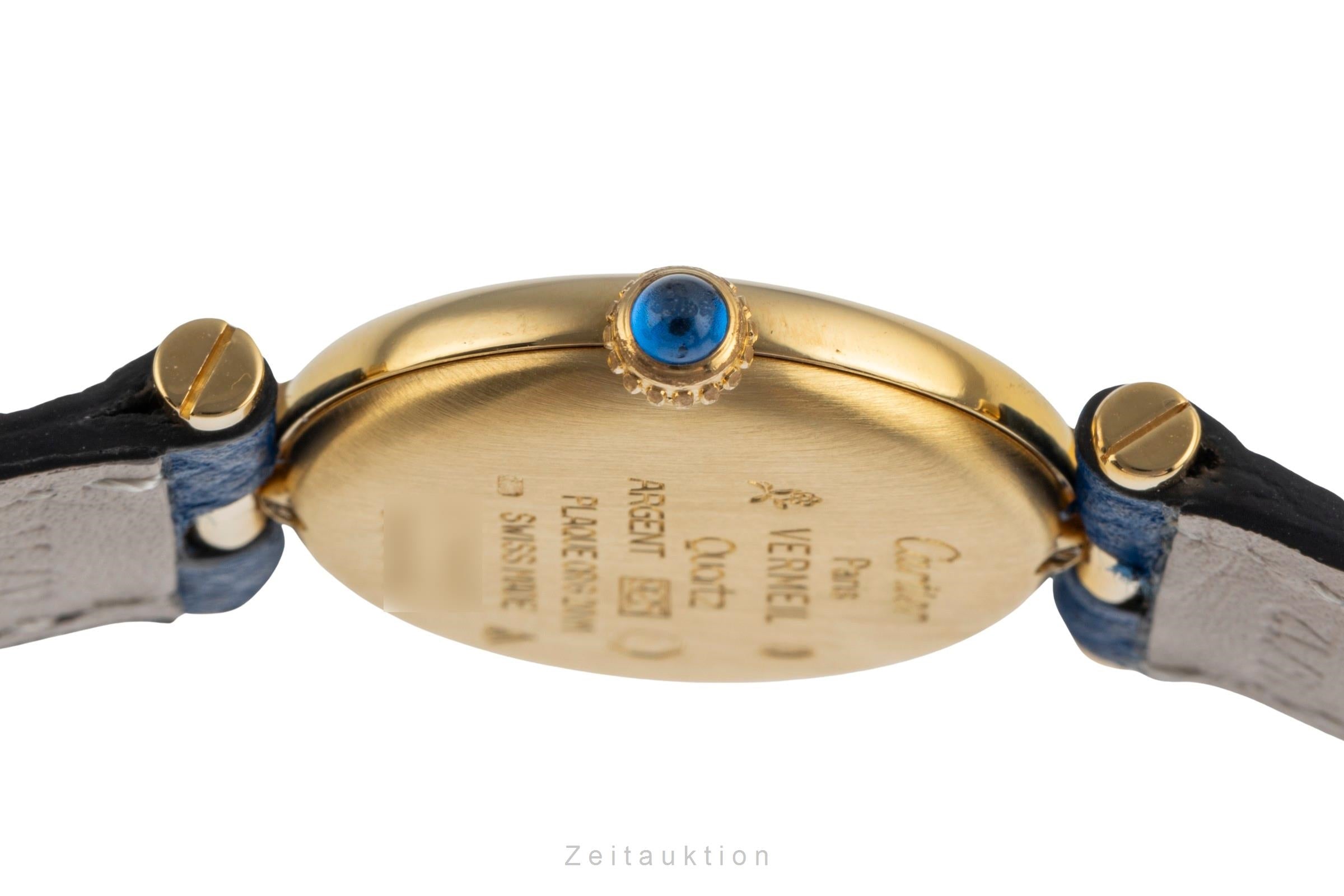 Cartier Vendome silver-gilt quartz women's watch 590004  [2504011]