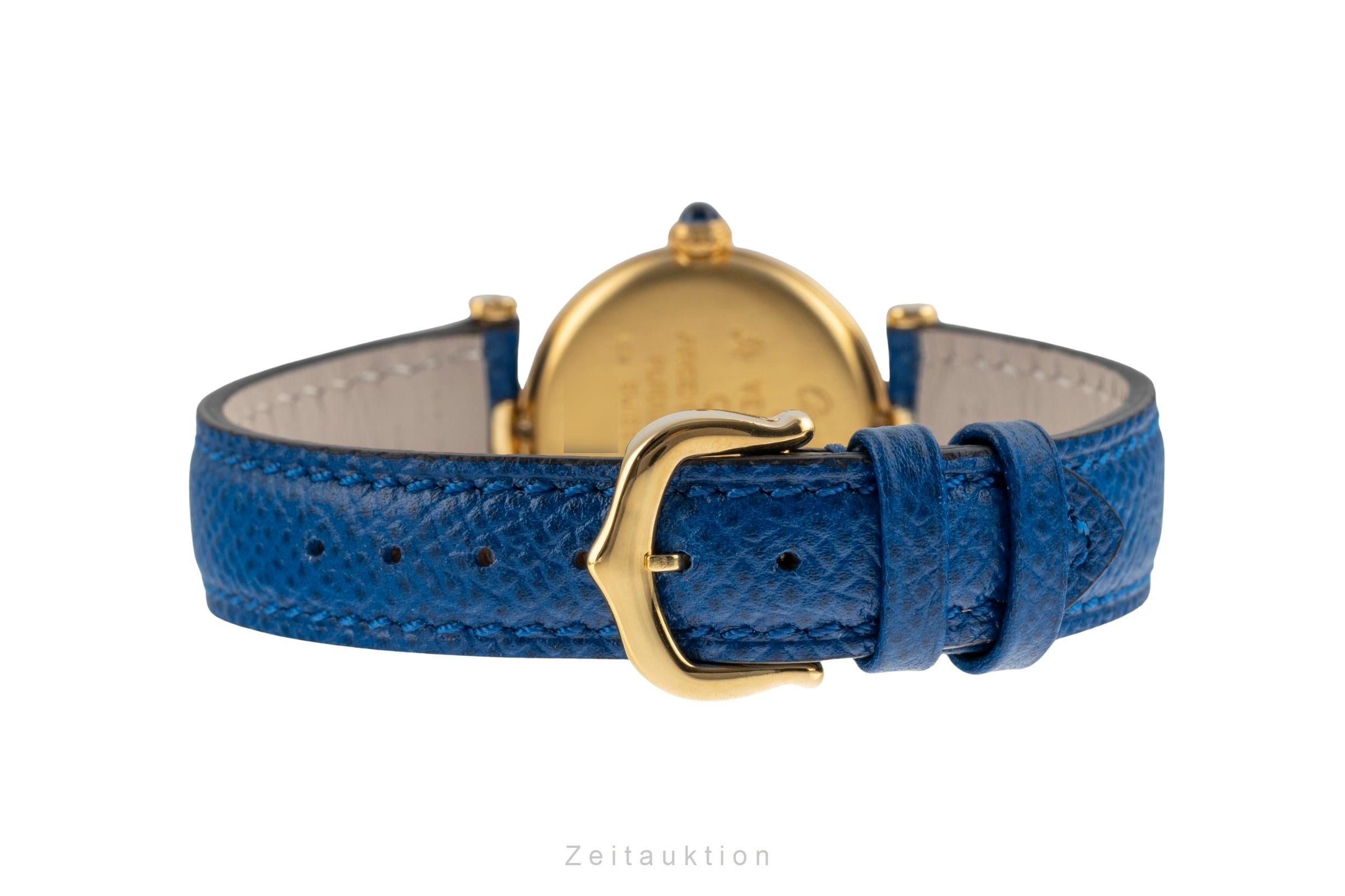 Cartier Vendome silver-gilt quartz women's watch 590004  [2504011]