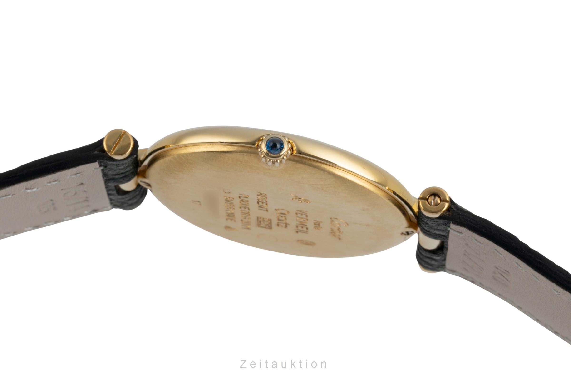 Cartier Vendome LC GM Vermeil 925 Silber "Black Dial" Medium Size Box [2504012]