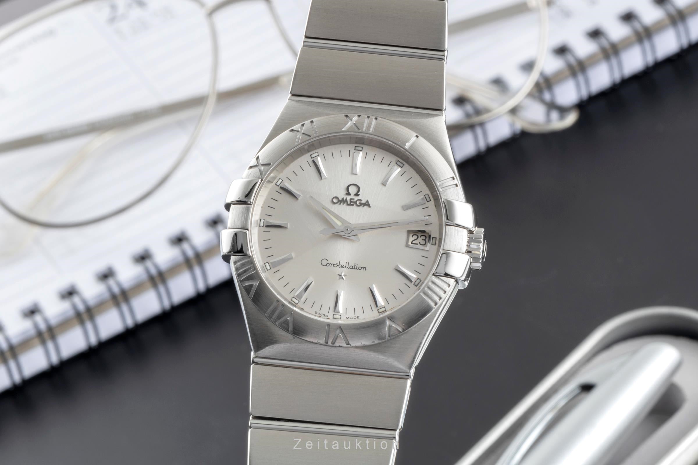 Omega Constellation acier quartz montre pour hommes 123.10.35.60.02.001  [2504013]