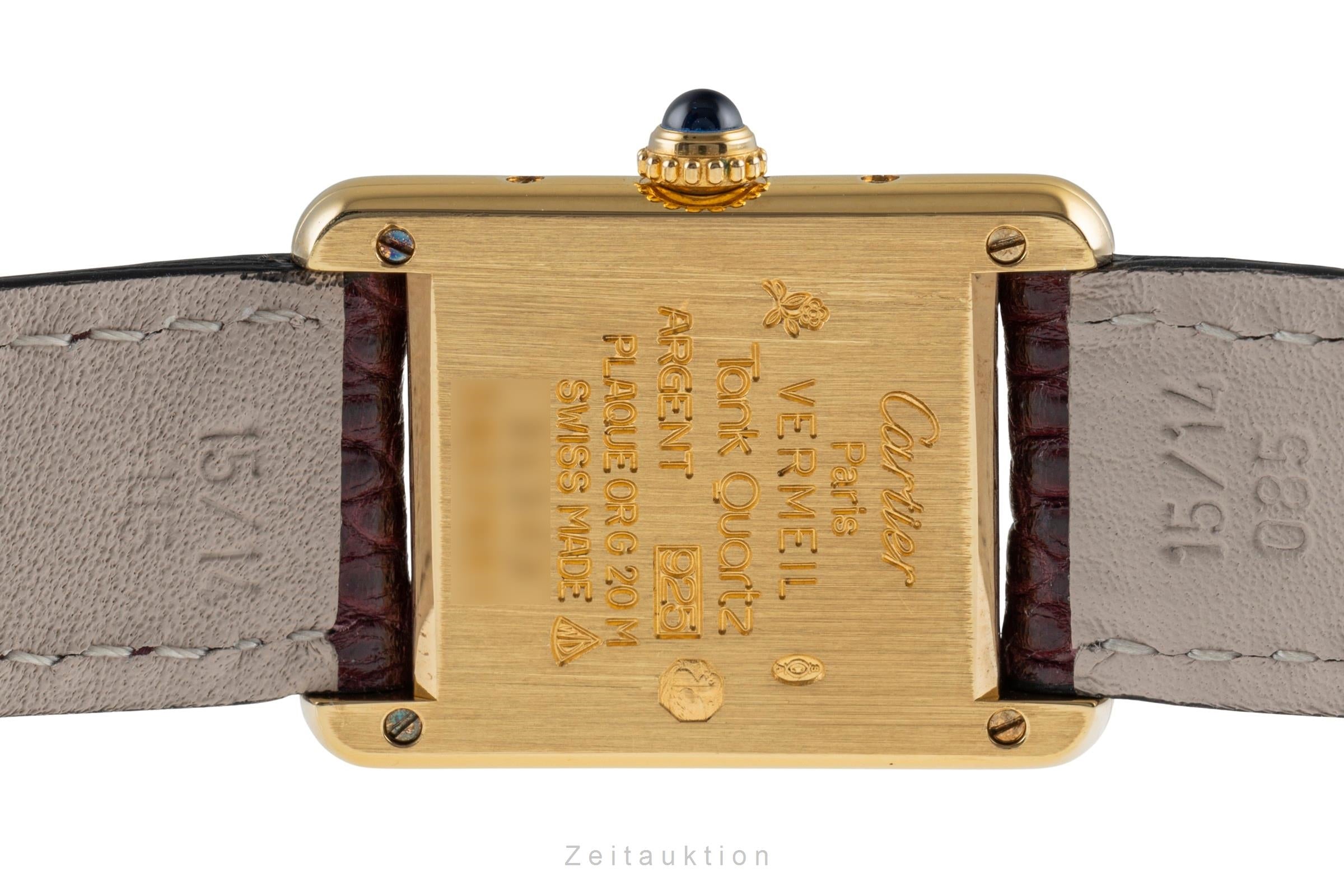 Cartier Tank silver-gilt quartz Kal. 057 Ref. 5057001, GGC98000