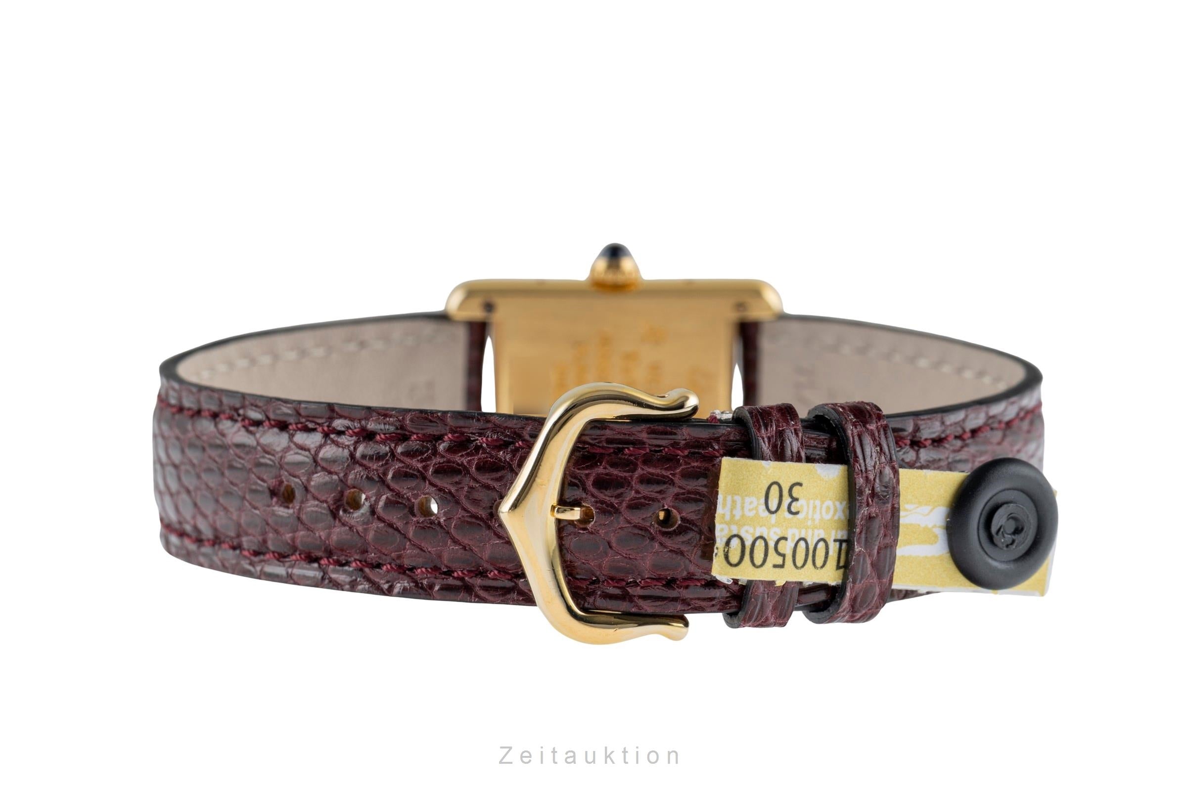 Cartier must Tank SM Vermeil "Column Dial" 925 Silber Damenuhr Ref. 5057001 [2504015]