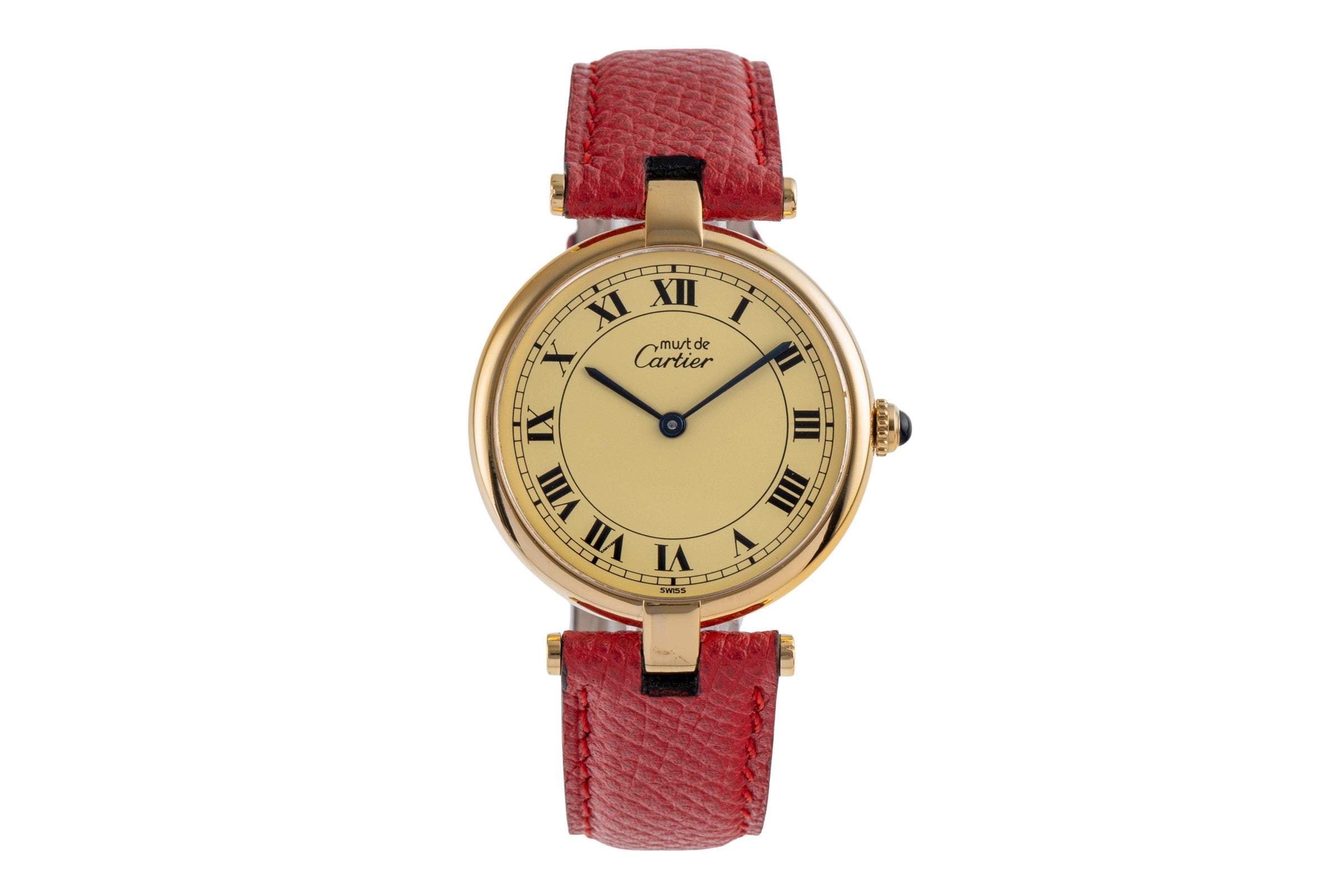 Cartier Vendome argent doré quartz unisexe 590003  [2504021]