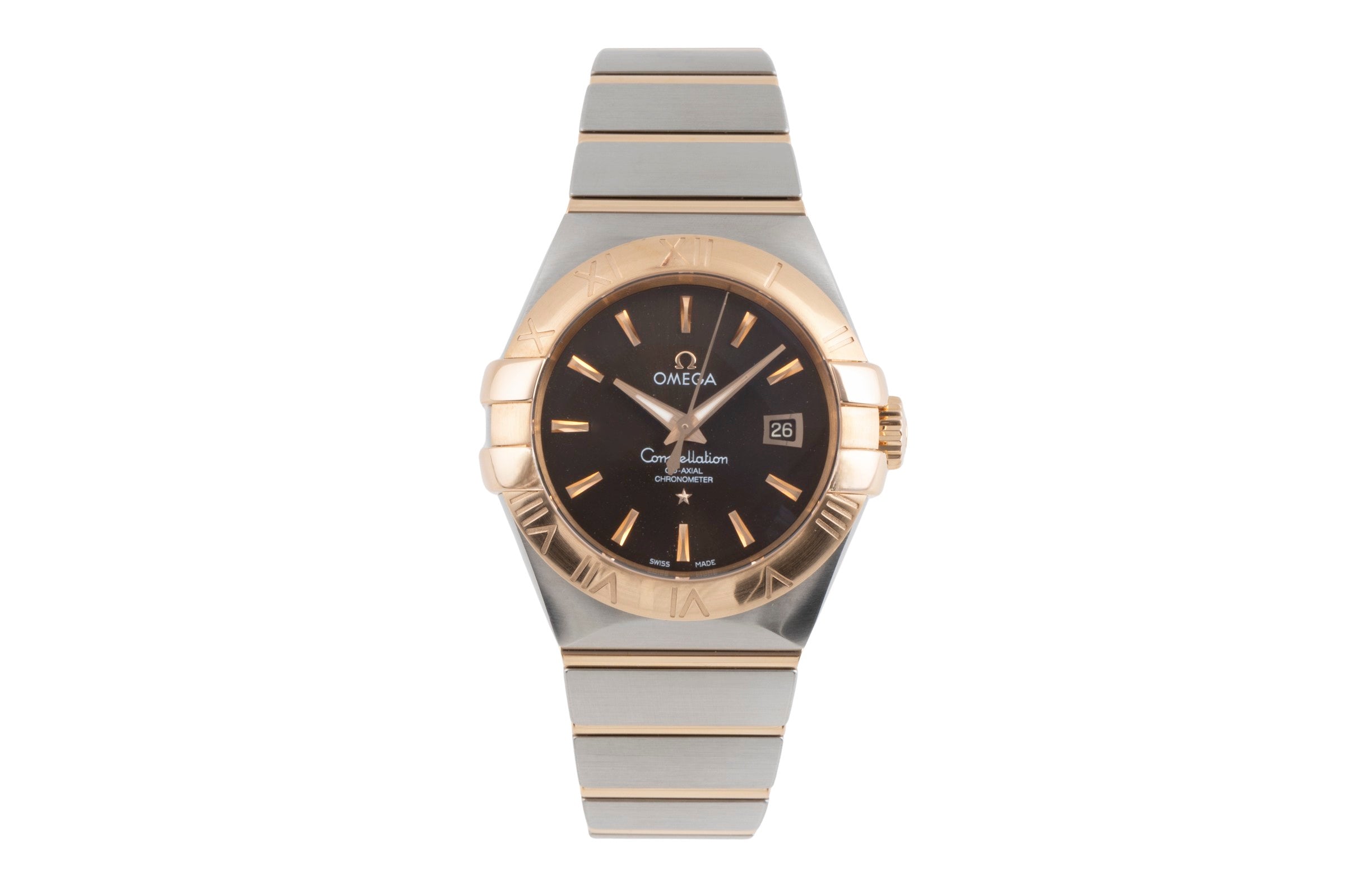 Omega Constellation steel / gold automatic women's watch 123.20.31.20.13.001  [2504025]