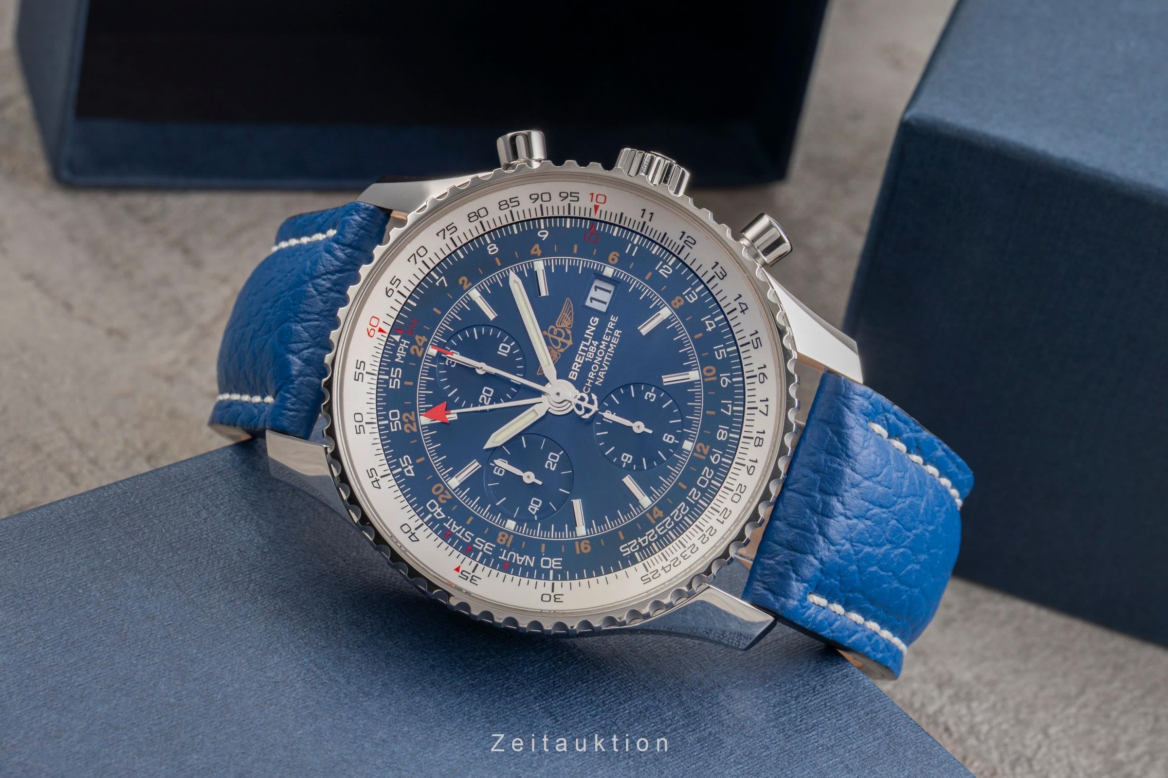 Breitling Navitimer World cronografo acciaio automatismo orologio da uomo A24322  [2504027]