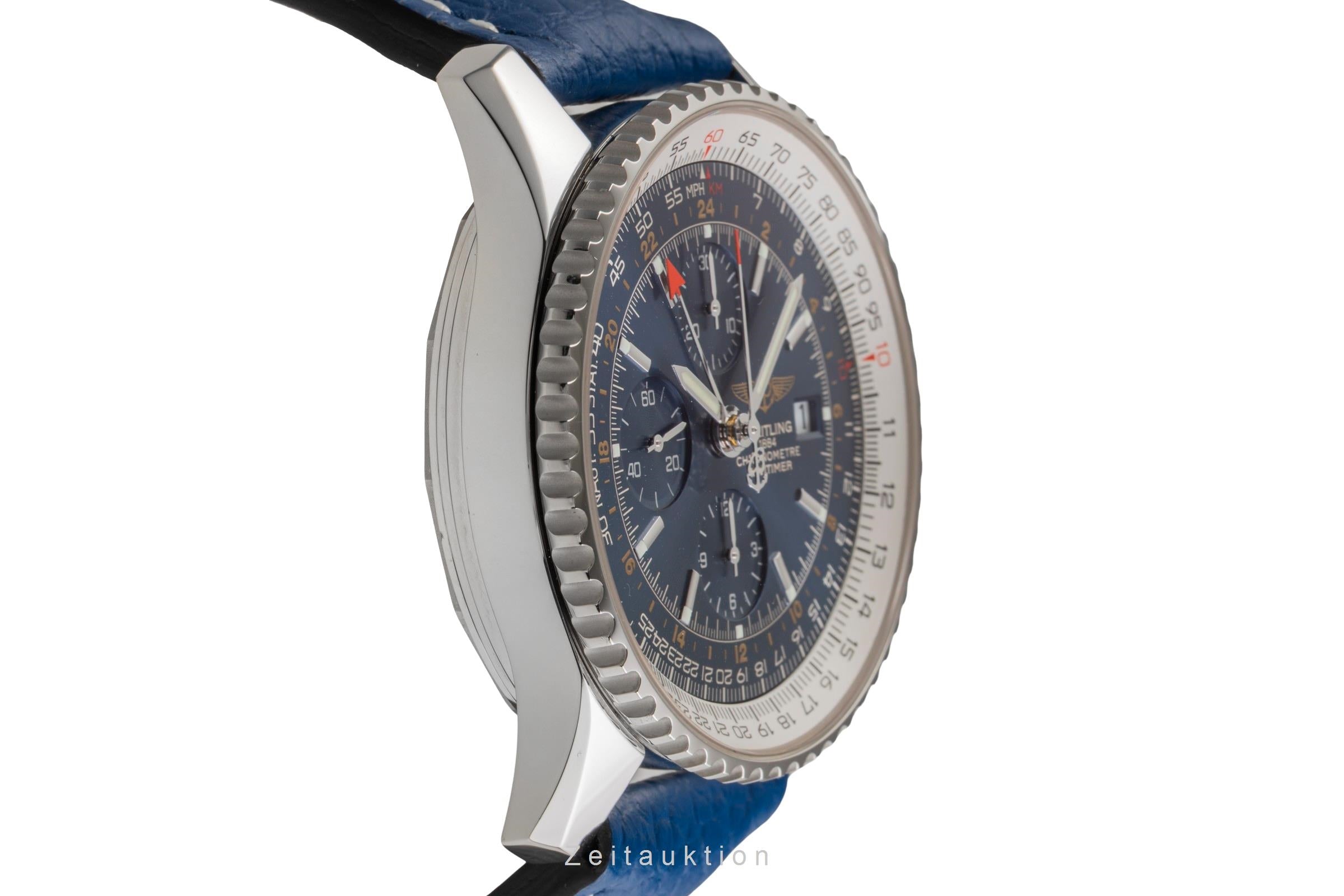 Breitling Navitimer World cronografo acciaio automatismo orologio da uomo A24322  [2504027]