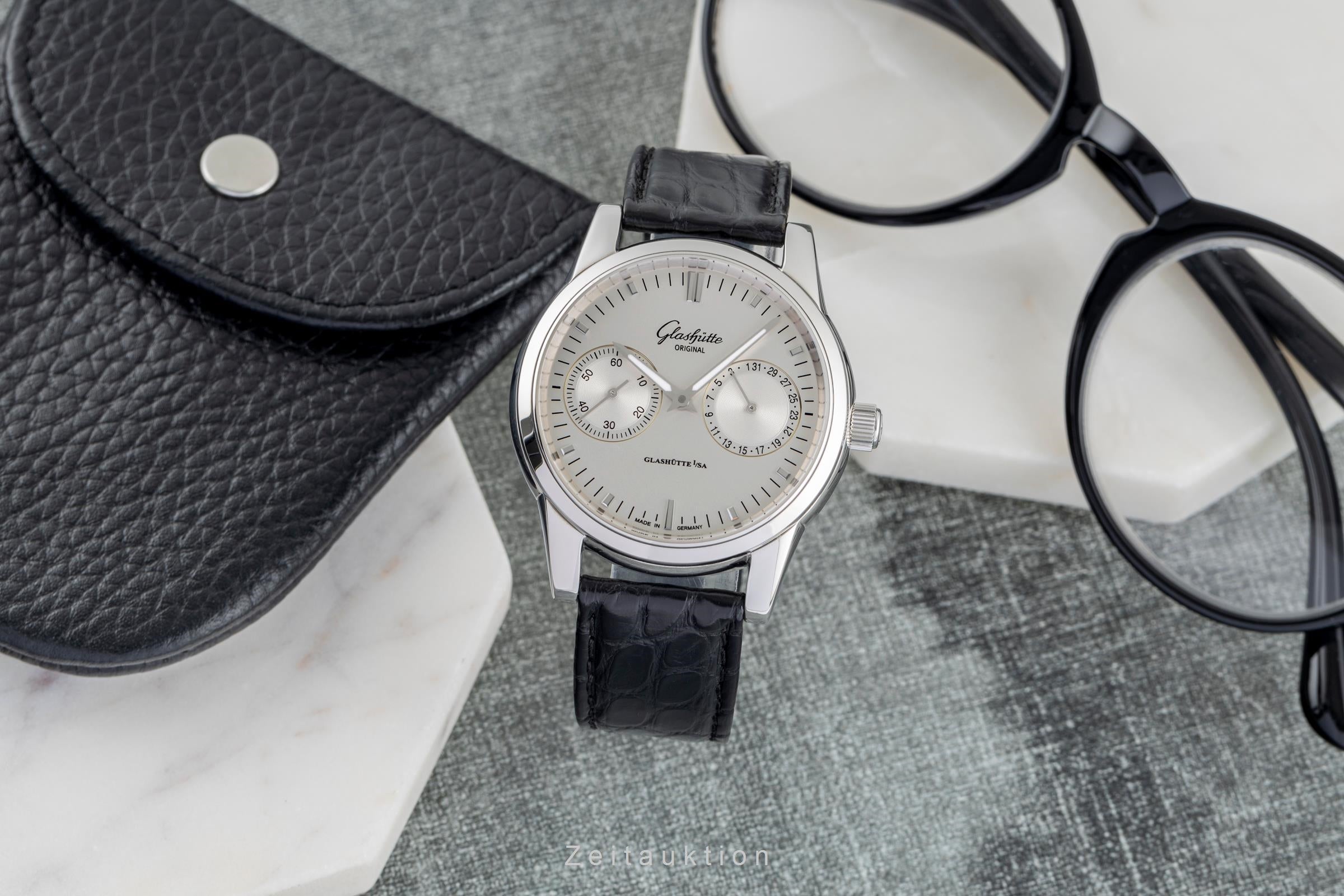 Glashütte Senator acier automatique montre pour hommes 1-39-58-02-02-04  [2504029]